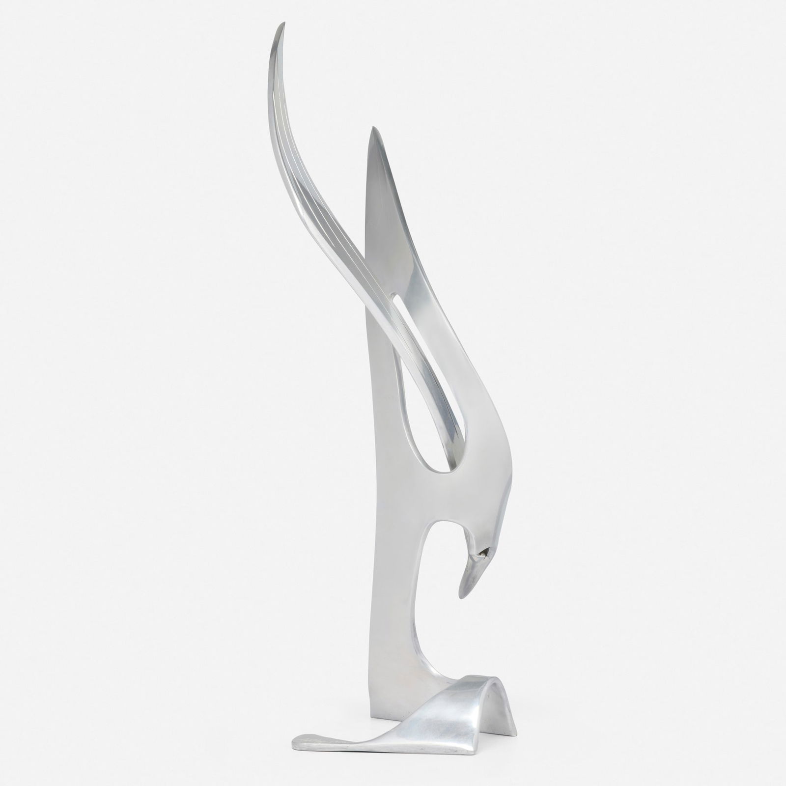 Bill Keating, Untitled: Bill Keating Untitled 1975aluminum 21.5 h x 9 w x 8.5 d in (55 x 23 x 22 cm) Incised signature and date to base 'Bill Keating 1975'. This work will ship from Lambertville,