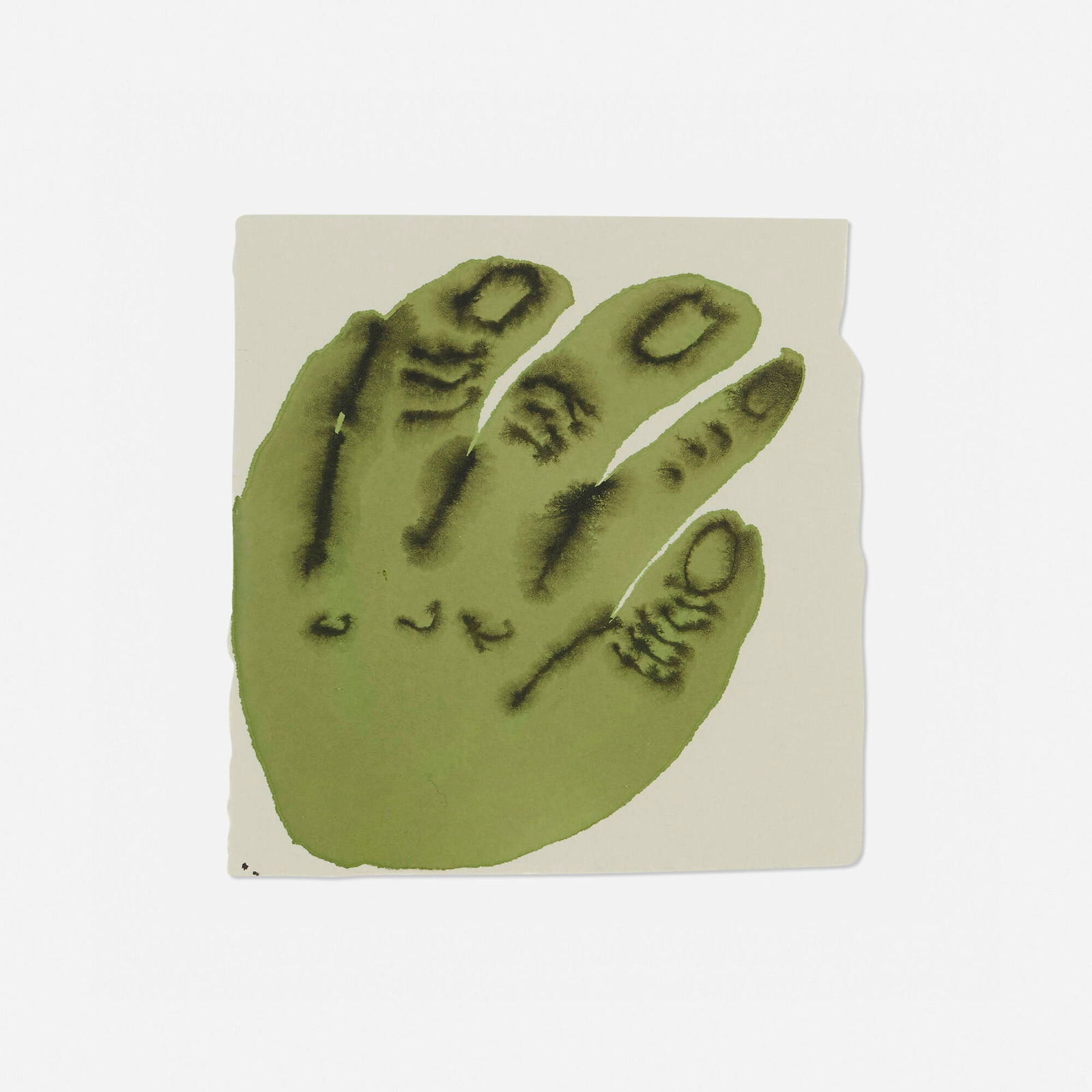 Emma Kohlmann, Untitled: Emma Kohlmann Untitled 2016 watercolor and Sumi ink on paper 6.5 h x 6.25 w in (17 x 16 cm) Provenance: Estate of Reed Chojnacki This work will ship from Lambertville, New Jersey.