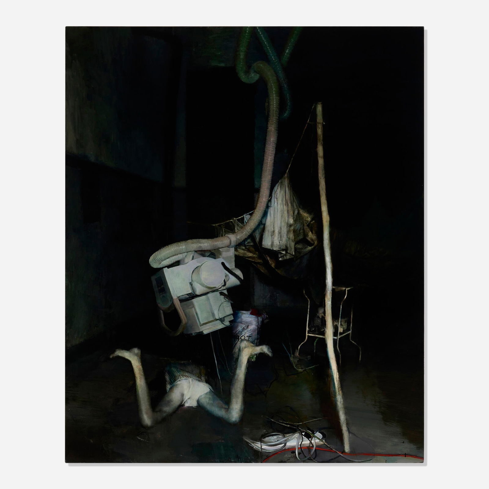 Justin Mortimer, Section: Justin Mortimer Section 2020 oil on canvas 89 h x 73 w in (226 x 185 cm) Signed and dated to verso 'April May + 2020 Oct Justin Mortimer May 2020'. Provenance: Nicodim Gallery, New York | Private