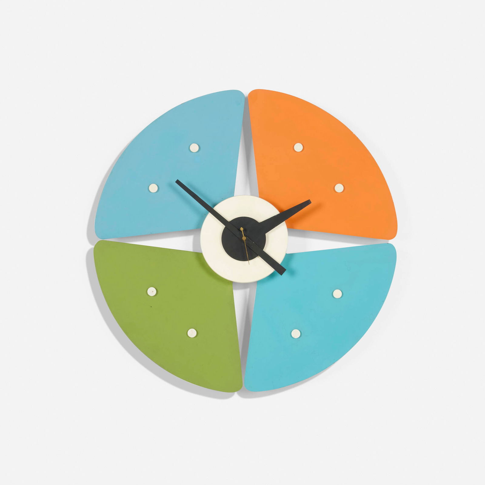 George Nelson & Associates, Paddle wall clock, model 7513A (1 of 3)