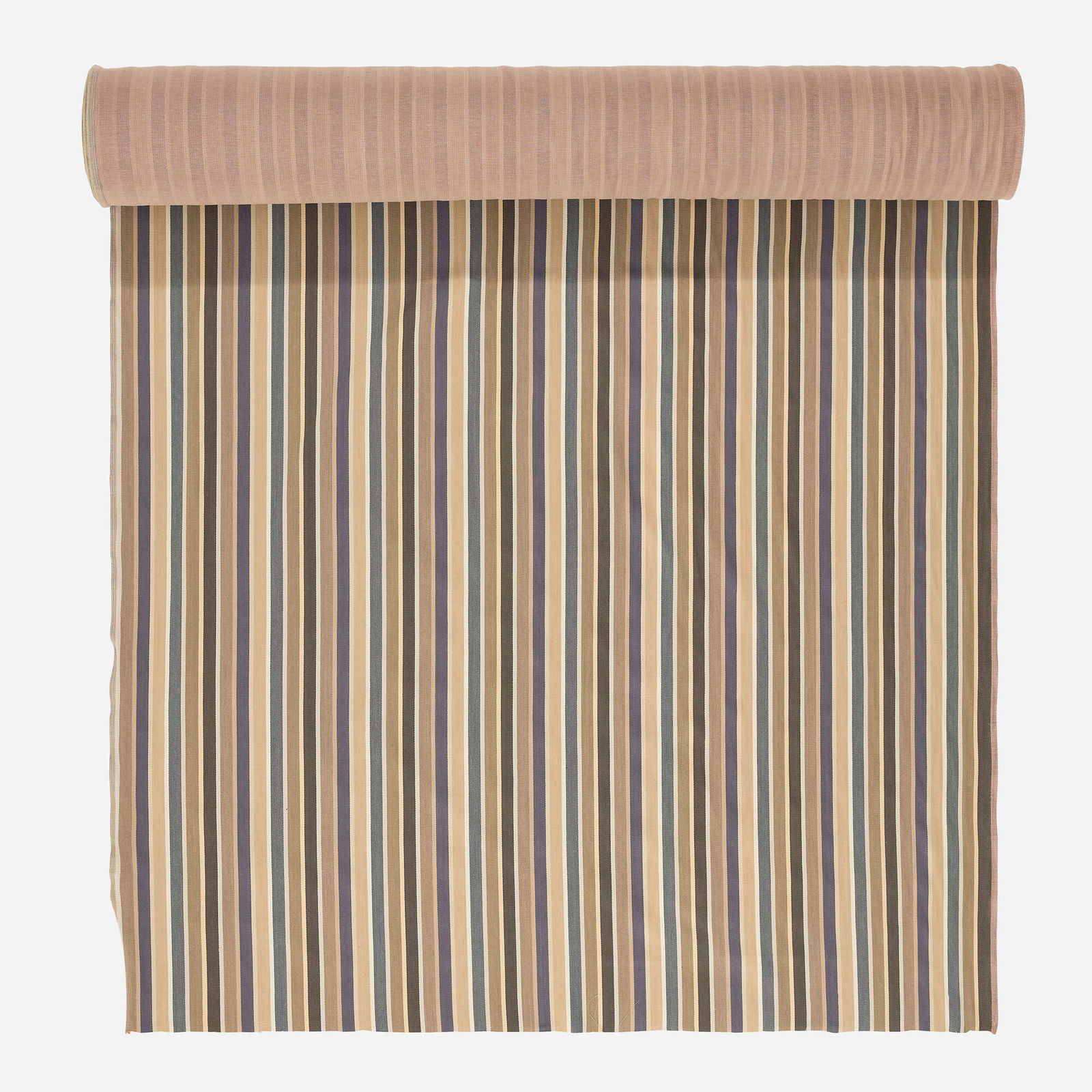 Alexander Girard for Herman Miller, Miller Stripe fabric bolt: Alexander Girard for Herman Miller Miller Stripe fabric bolt Maharam USA, c. 1973 fabric 8 h x 54 w x 8 d in (20 x 137 x 20 cm) This work will ship from Los Angeles, California.