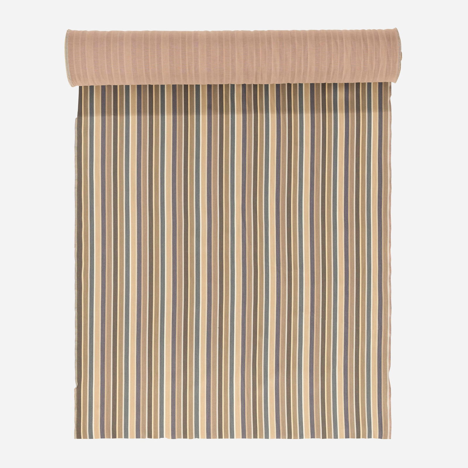 Alexander Girard for Herman Miller, Miller Stripe fabric bolt: Alexander Girard for Herman Miller Miller Stripe fabric bolt Maharam USA, c. 1973 fabric 9 h x 54 w x 9 d in (23 x 137 x 23 cm) This work will ship from Los Angeles, California.