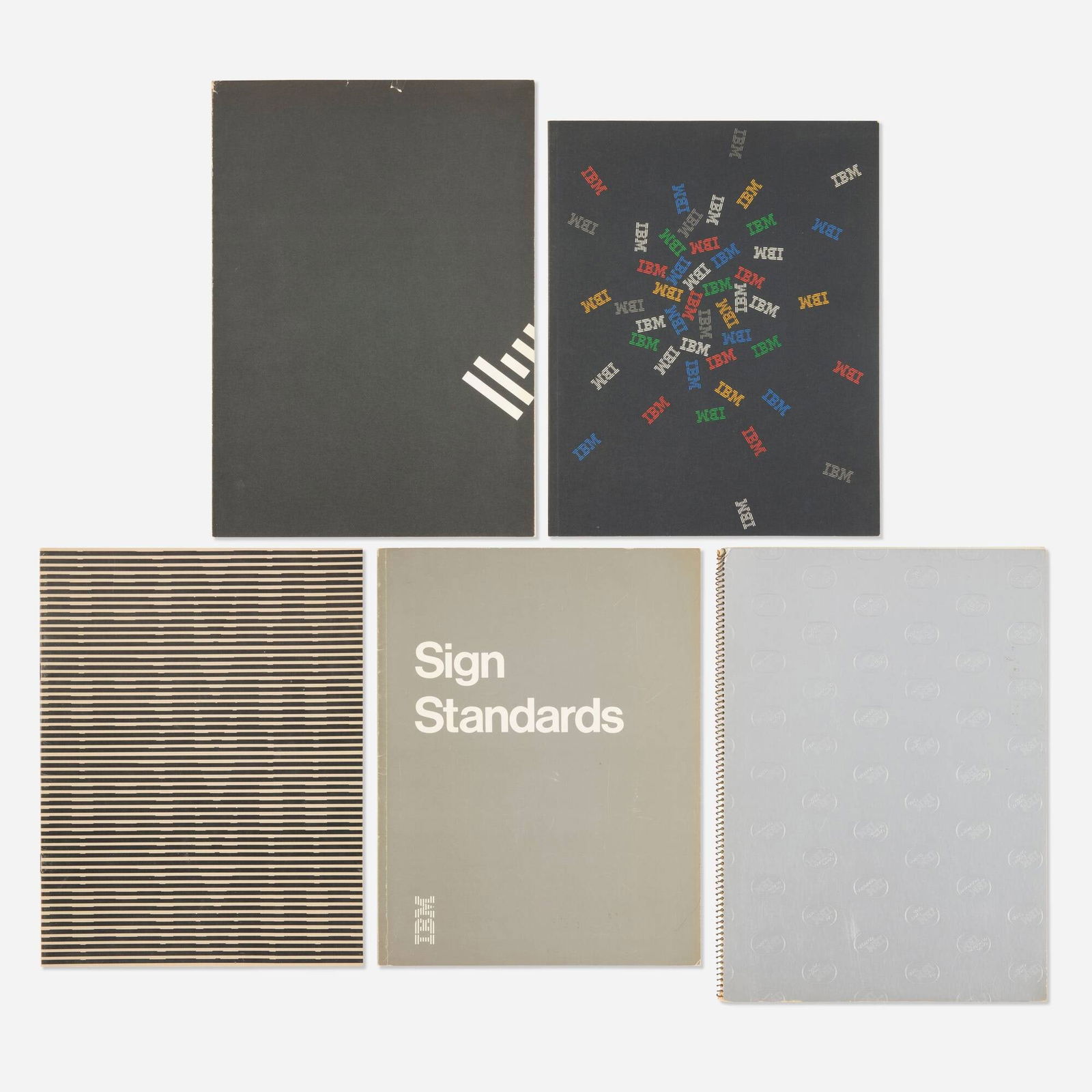 Paul Rand, Collection of five IBM logo guildelines and presentation books (1 of 2)