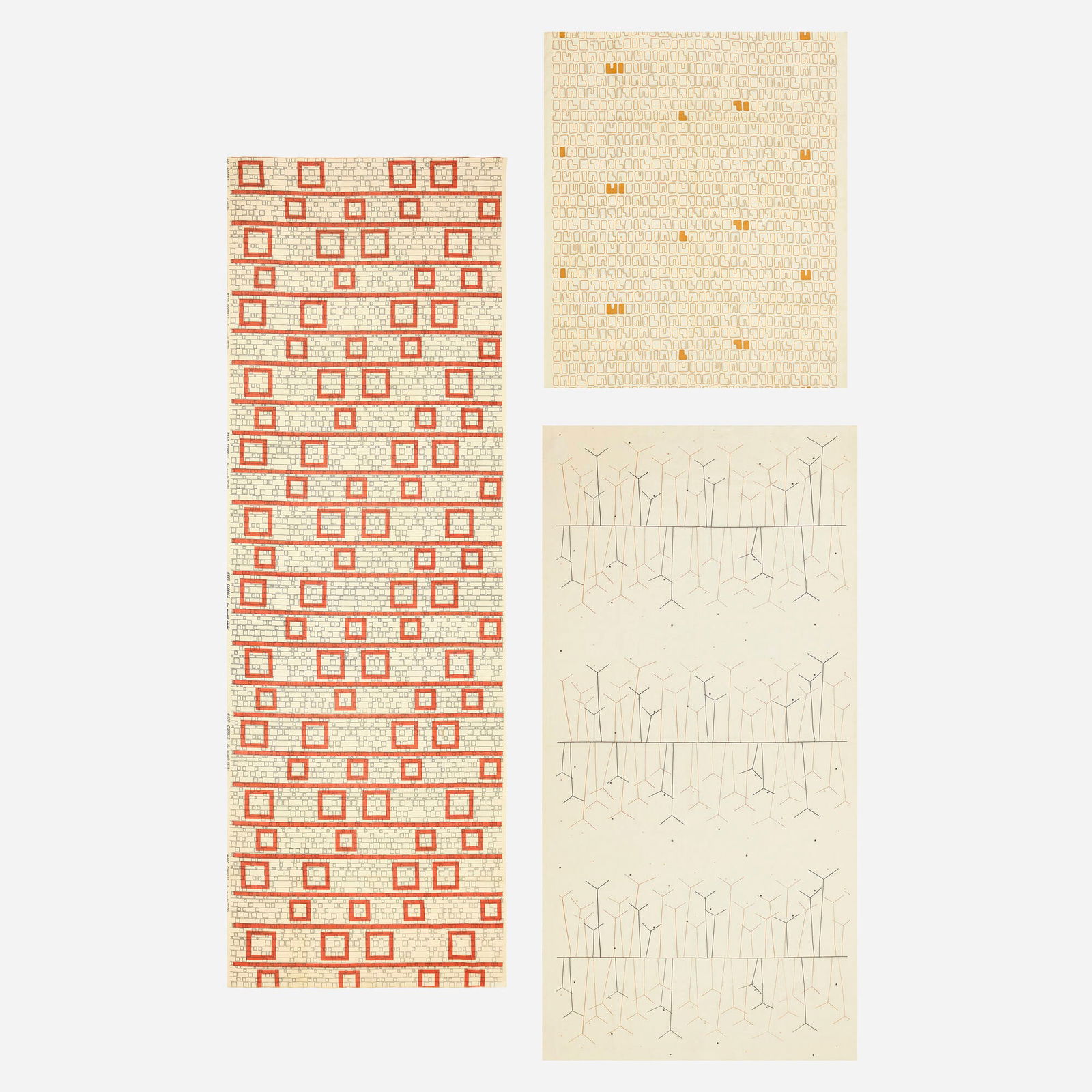 Angelo Testa, Collection of three textiles (1 of 4)