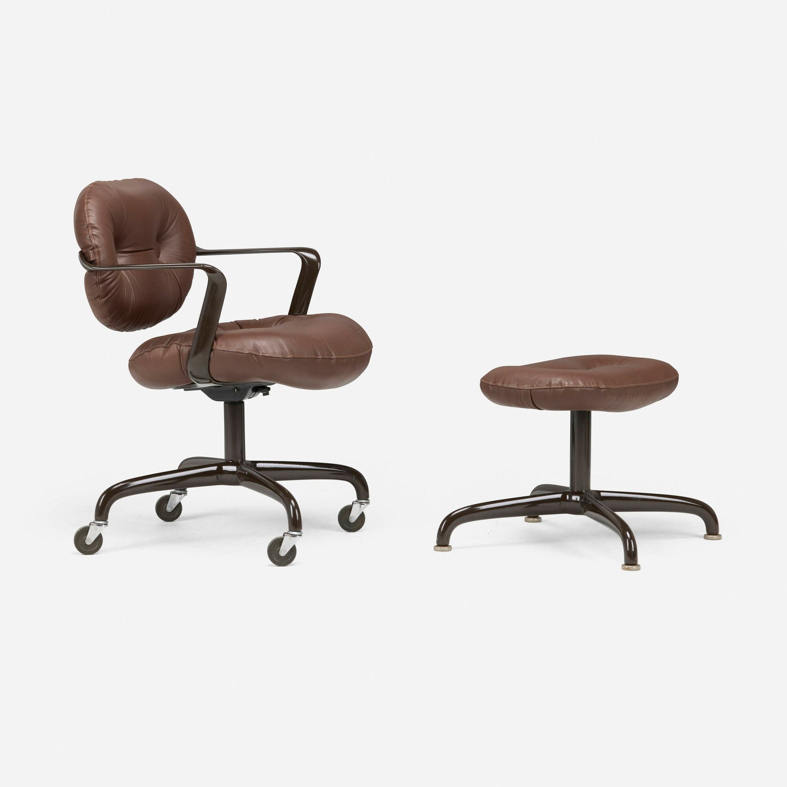 Bruce Hannah and Andrew Morrison, Desk chair from the 2300 series and ottoman (1 of 4)