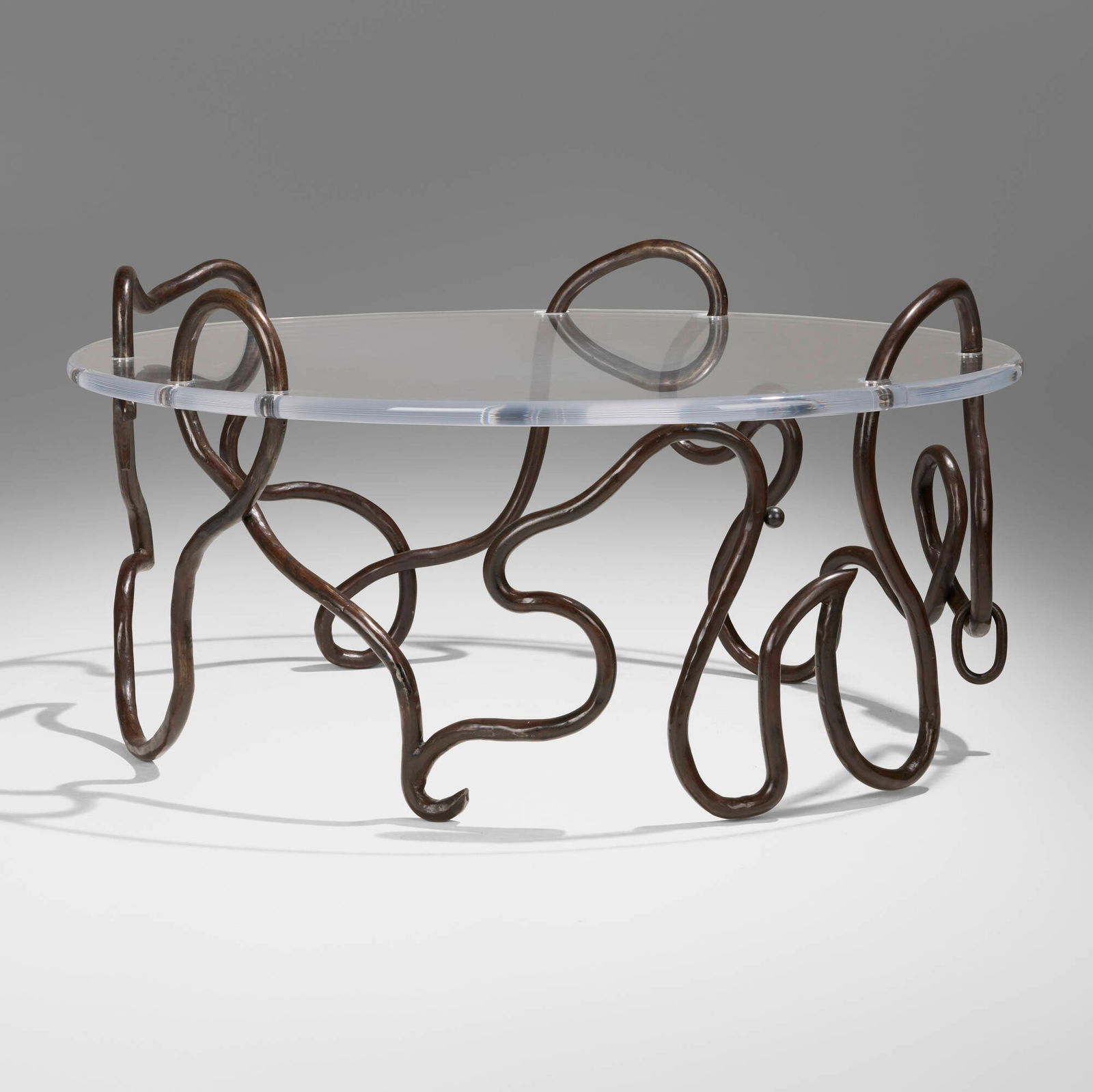 Mattia Bonetti, Rare Oval Meander coffee table (1 of 5)