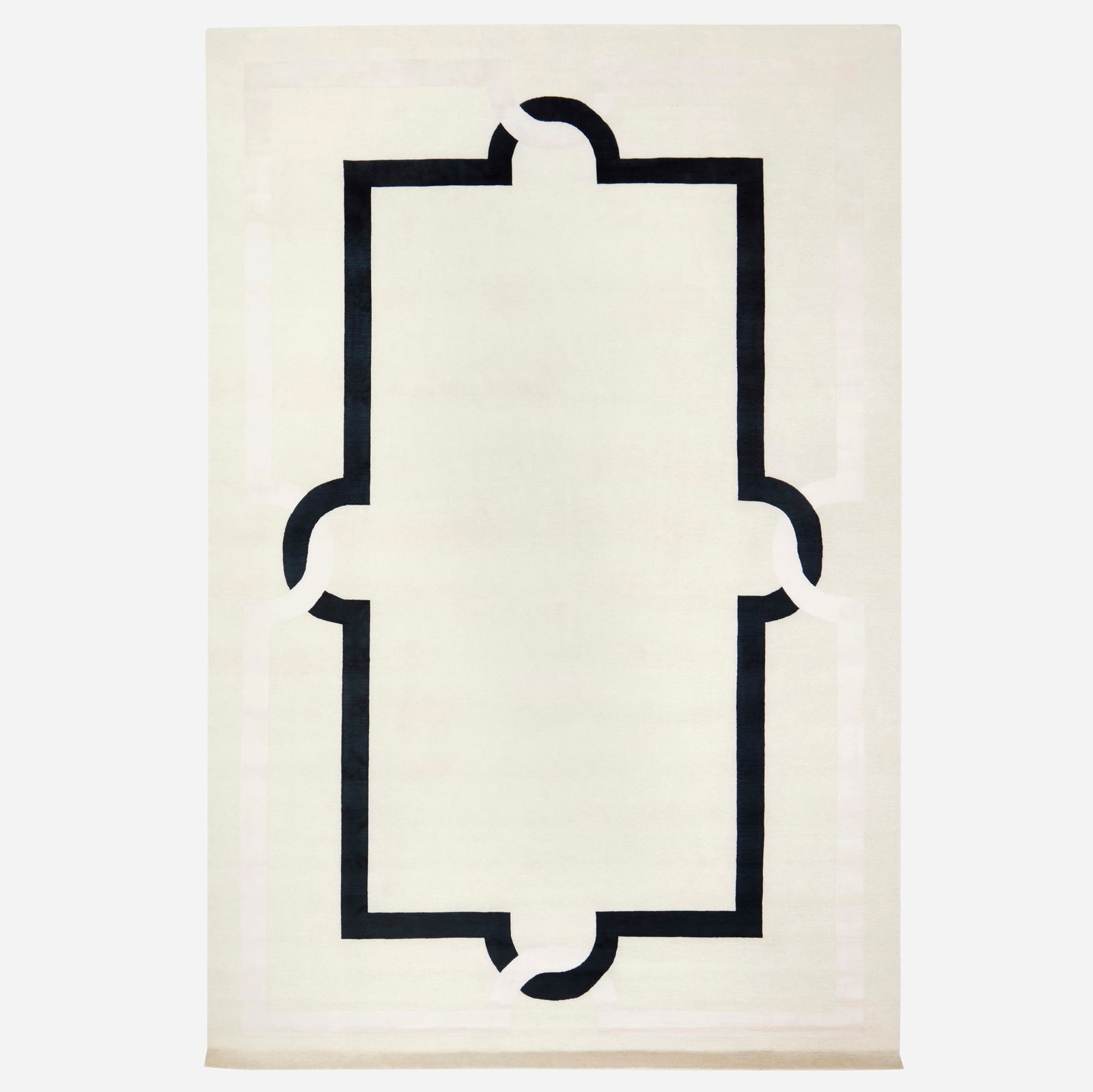 Doris Leslie Blau, Art Deco-style pile carpet: Doris Leslie Blau Art Deco-style pile carpet USA, c. 2020 hand-knotted wool, silk 9'8" x 14'5" in (295 x 439 cm) This work will ship from Lambertville, New Jersey.