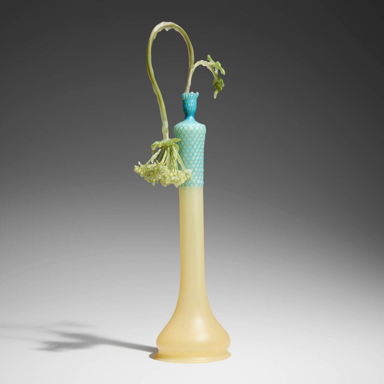 Studio Wieki Somers, Frozen Hogweed - Frozen in Time: Studio Wieki Somers Frozen Hogweed - Frozen in Time 2010silk flowers, resin, UV topcoat 23 h x 8.5 w x 5 d in (58 x 22 x 13 cm) This work is from the edition of 2 artist's proofs.