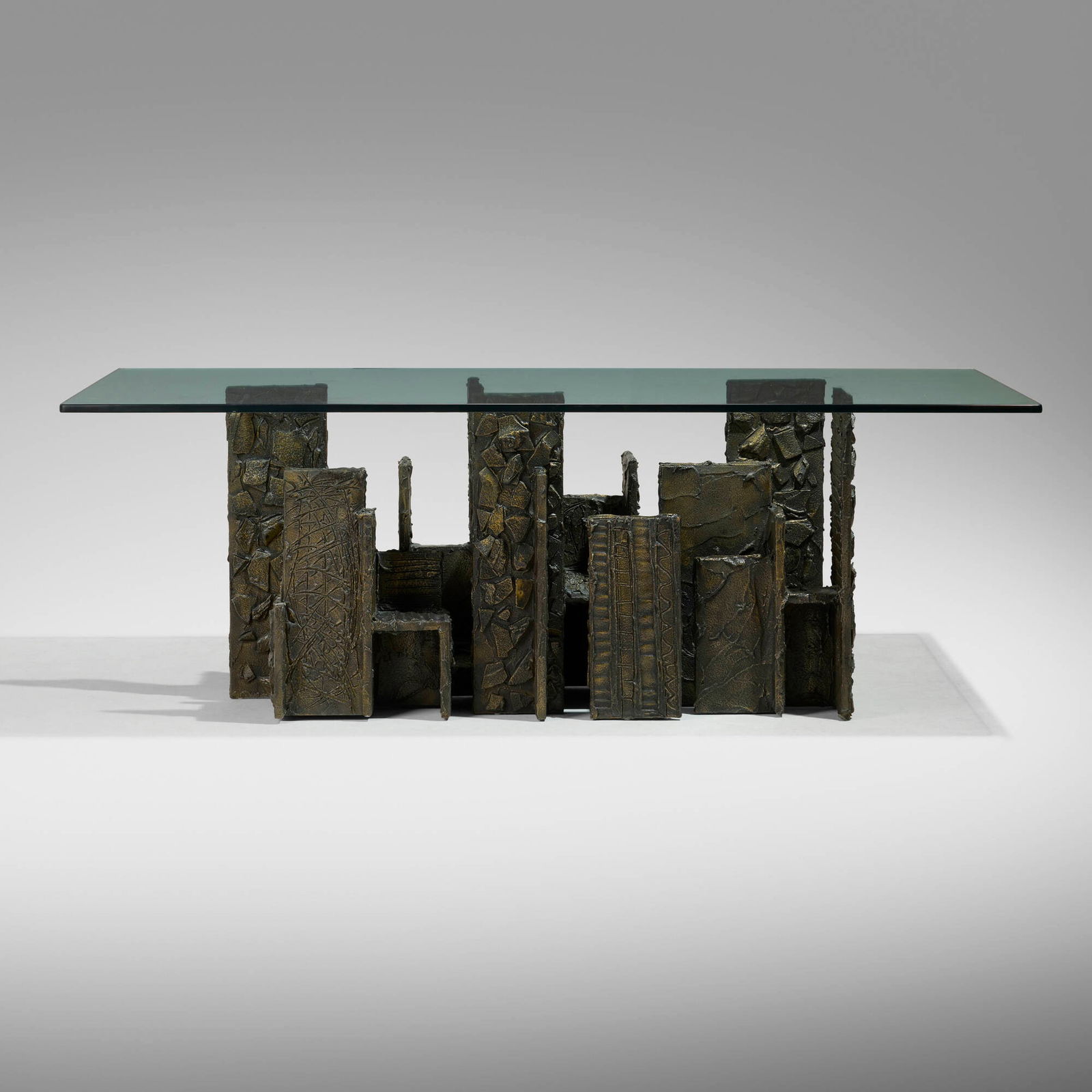 Paul Evans, Sculpted Bronze dining table, model PE-105 (1 of 5)