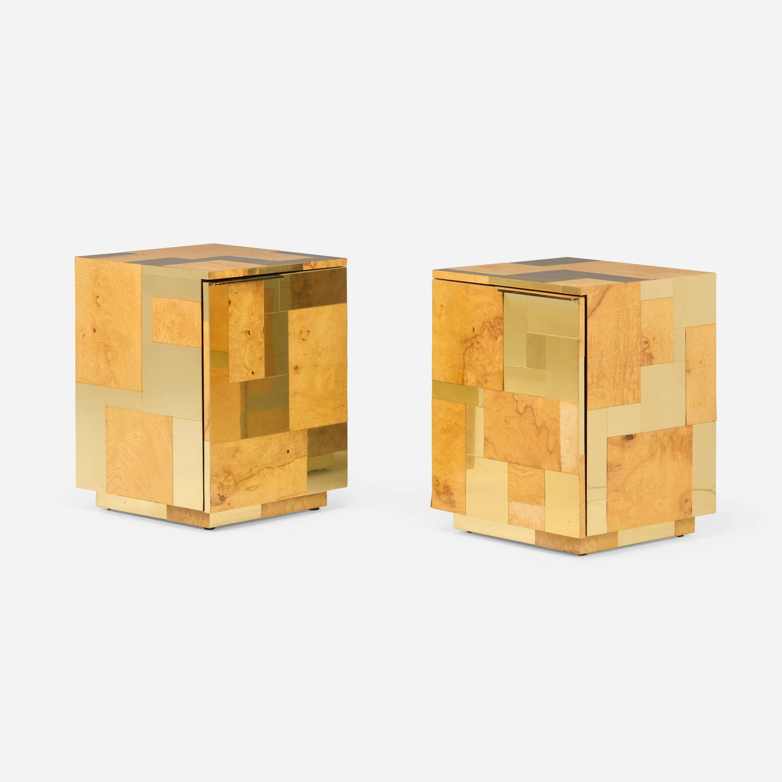 Paul Evans, Cityscape occasional tables from the PE 400 series, pair (1 of 5)
