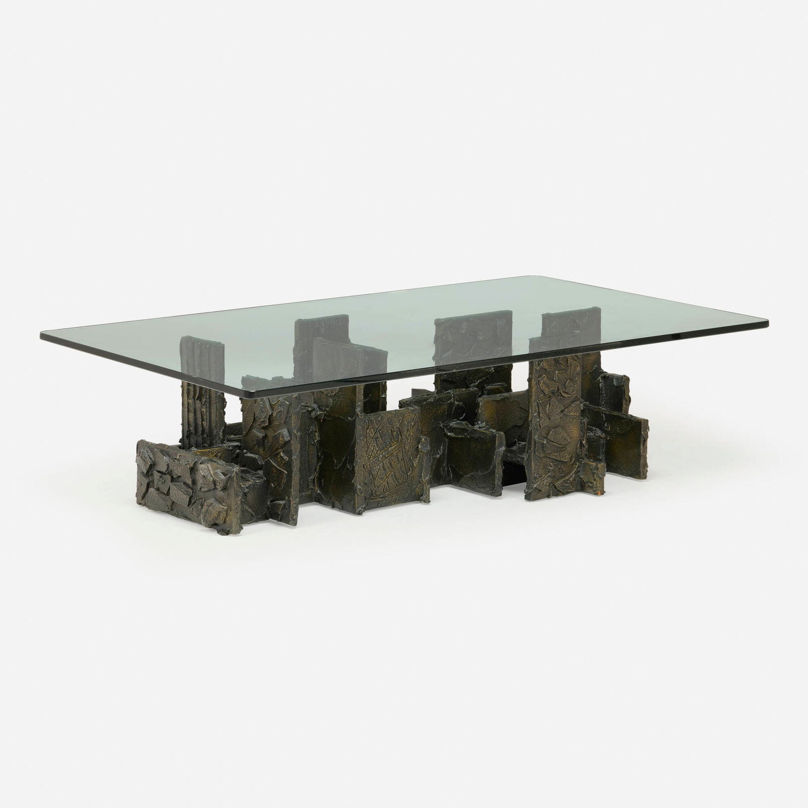 Paul Evans, Sculpted Bronze coffee table, model PE-131 (1 of 4)