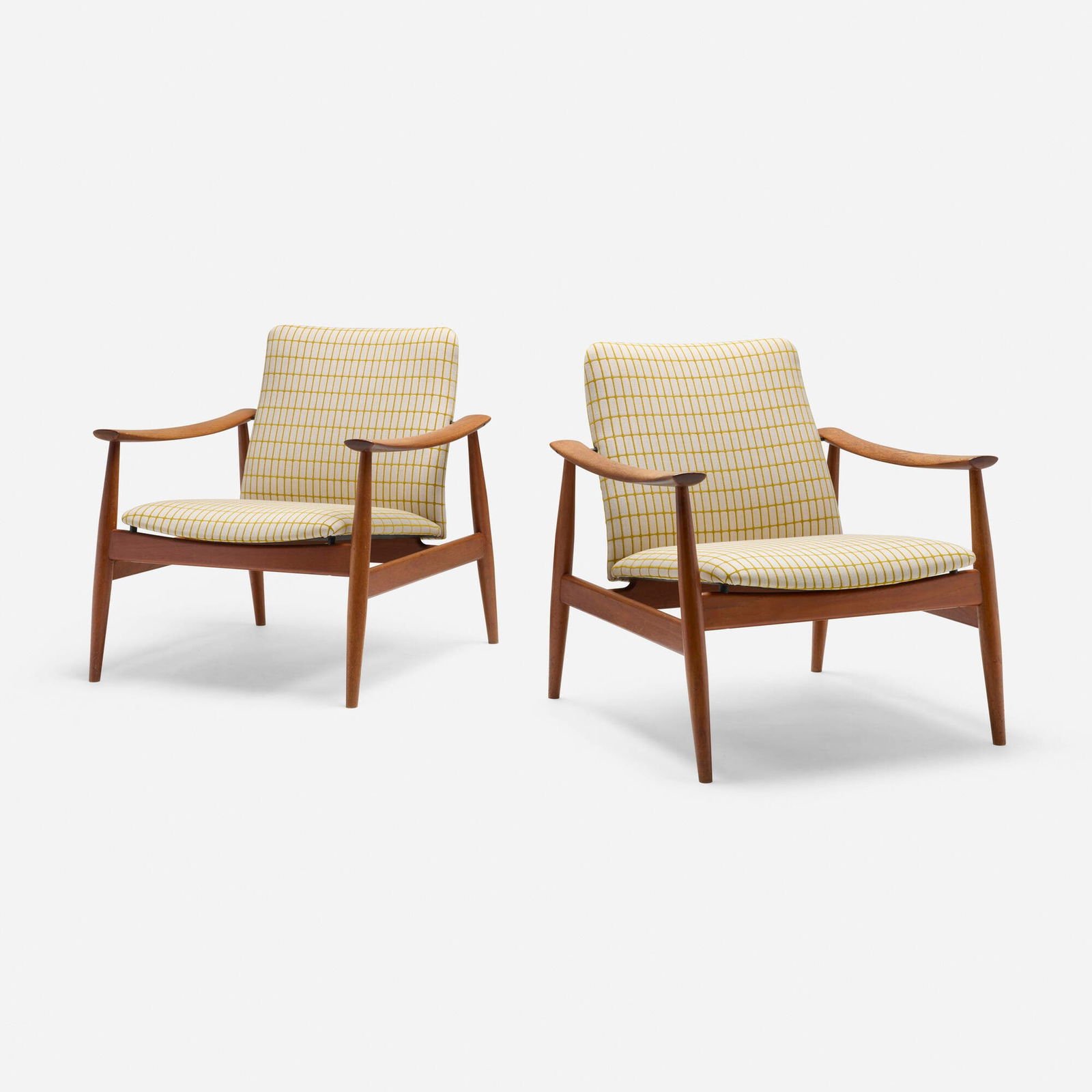 Finn Juhl, Lounge chairs model FD138, pair (1 of 6)