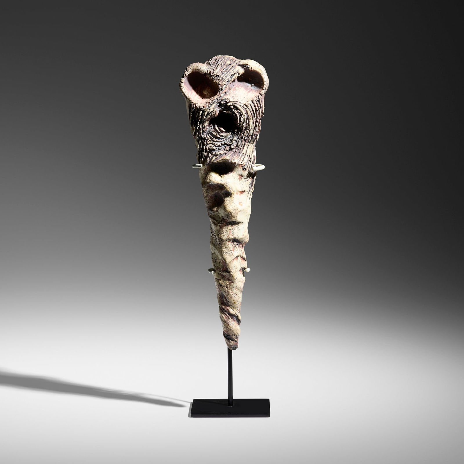 Michele Oka Doner, Soul Catcher: Michele Oka Doner Soul Catcher 2008 glazed porcelain 15 h x 4.5 w x 2.5 d in (38 x 11 x 6 cm) Provenance: JF Chen, Los Angeles Exhibited: SoulCatchers, 2009, JF Chen, Los Angeles This work will