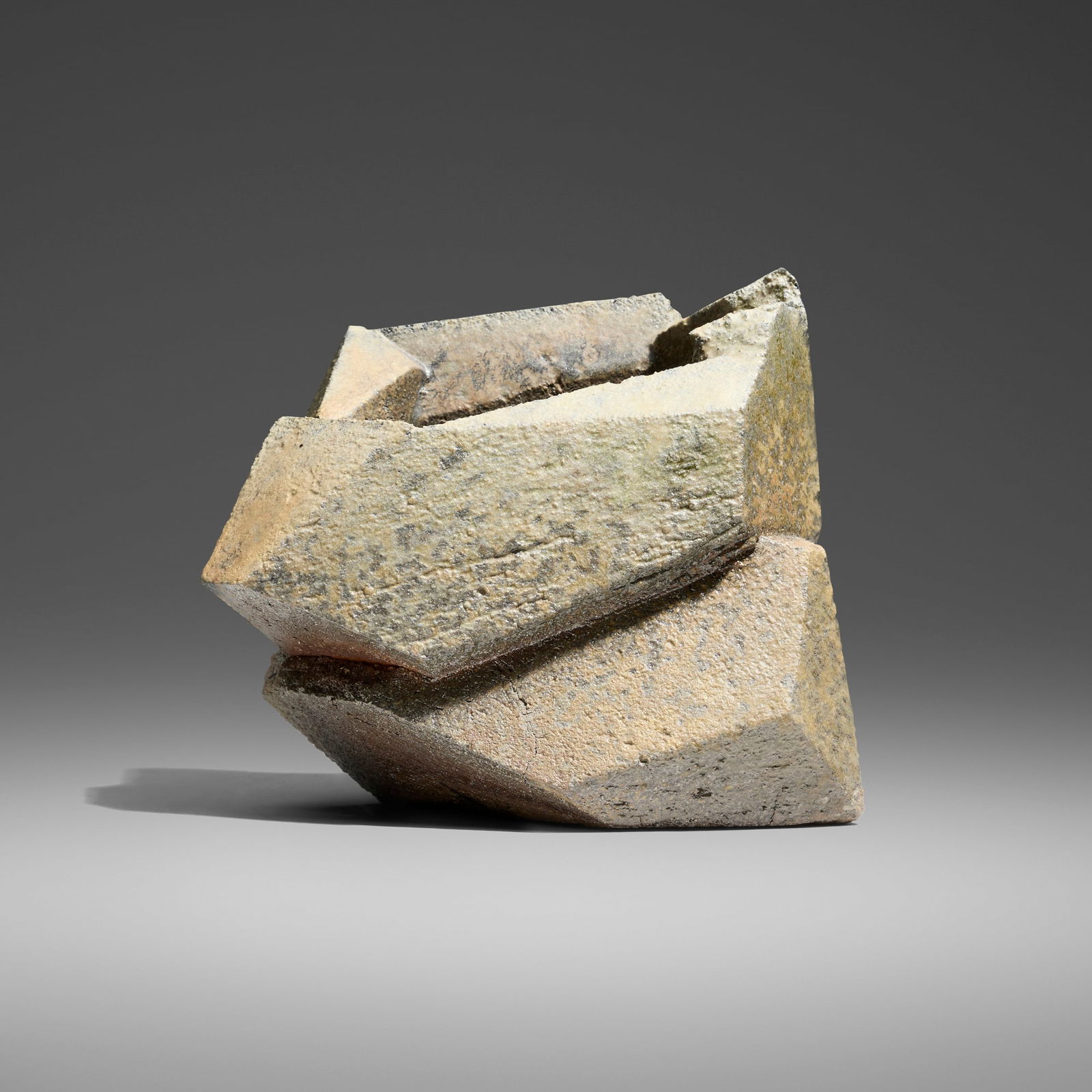 Jonathan Cross, Vessel: Jonathan Cross Vessel c. 2015wood-fired stoneware 7.5 h x 9 w x 6.25 d in (19 x 23 x 16 cm) Incised signature to underside 'JC'. Provenance: JF Chen, Los Angeles