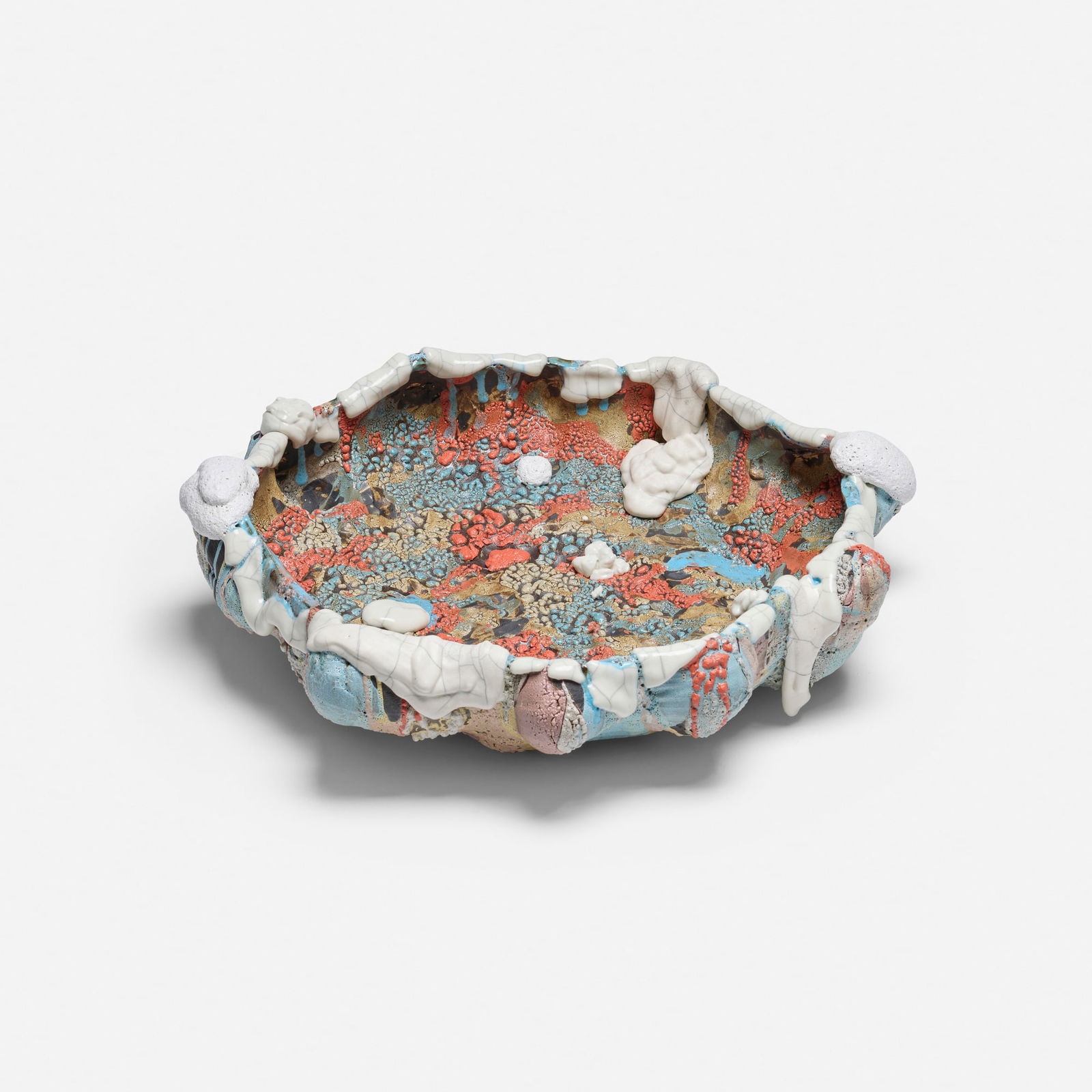 Vince Palacios, Bowl: Vince Palacios Bowl c. 2020 glazed stoneware 7 h x 24.5 dia in (18 x 62 cm) Incised signature to underside 'Palacios'. Provenance: JF Chen, Los Angeles This work will ship from Los Angeles,