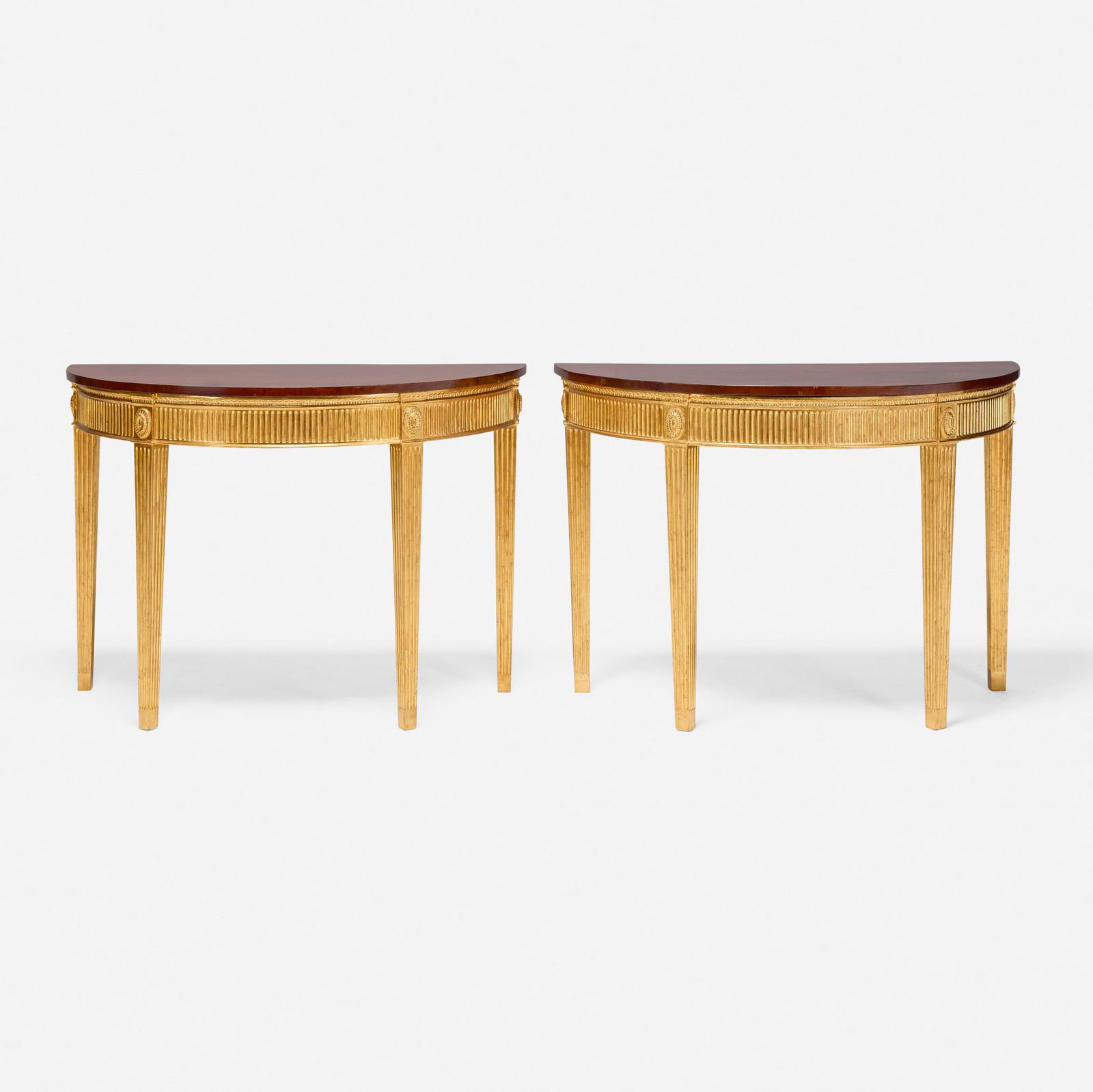 William (Billy) Haines, Demilune console tables, pair (1 of 3)