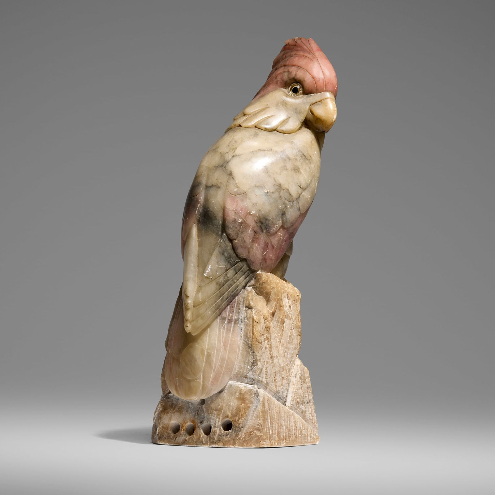 20th Century, Cockatoo figure: 20th Century Cockatoo figure marble 18.75 h x 6.5 w x 8 d in (48 x 17 x 20 cm) Provenance: JF Chen, Los Angeles This work will ship from Los Angeles, California.