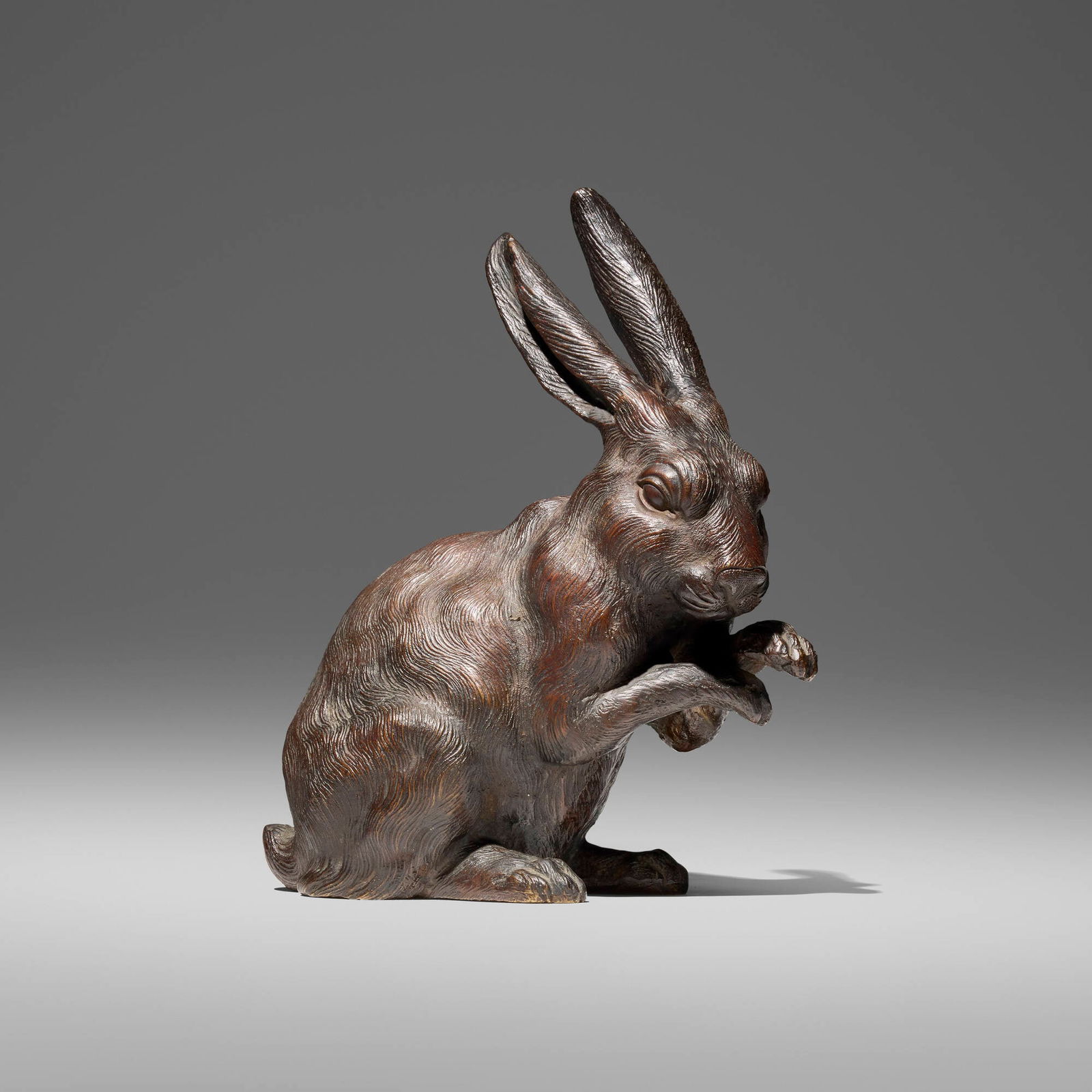 Japanese, Okimono of a rabbit (1 of 5)