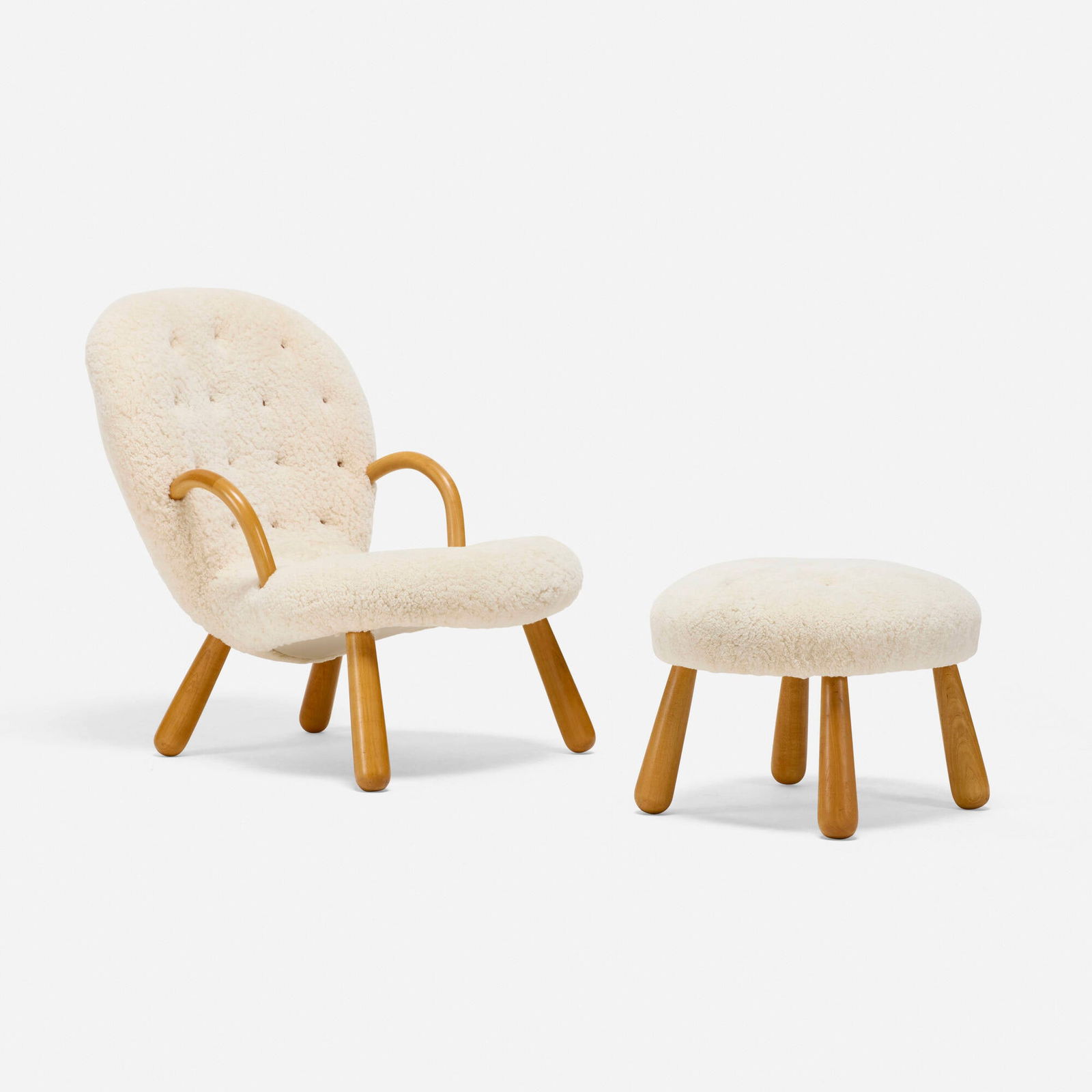 In the manner of Arnold Madsen, Chair and ottoman (1 of 5)