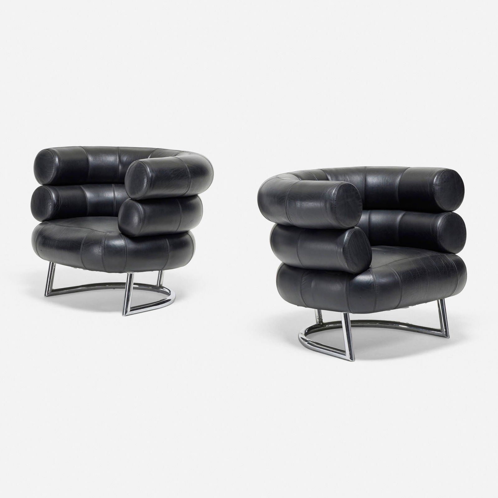 Eileen Gray, Bibendum lounge chairs, pair (1 of 5)