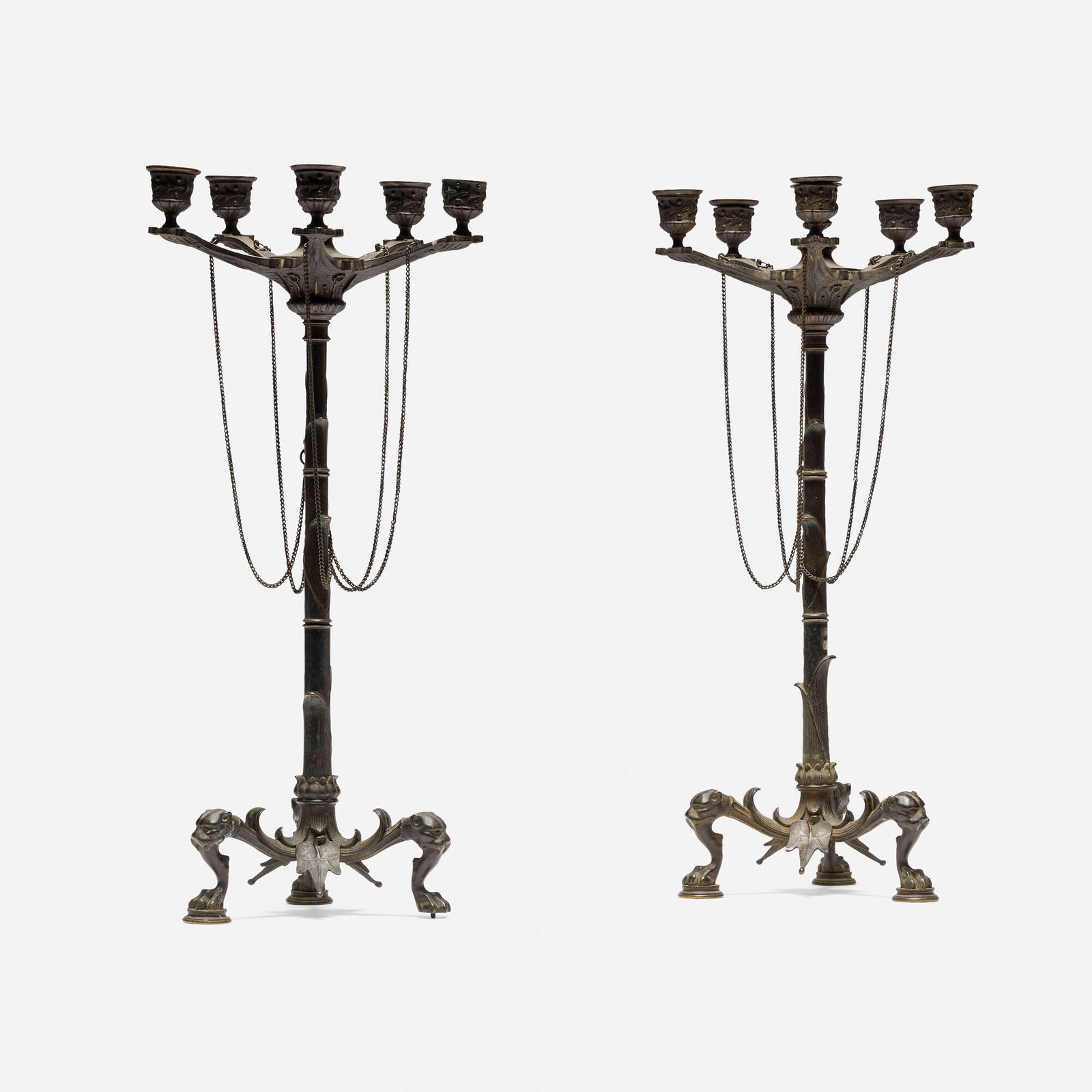French, Candelabra, pair - 2