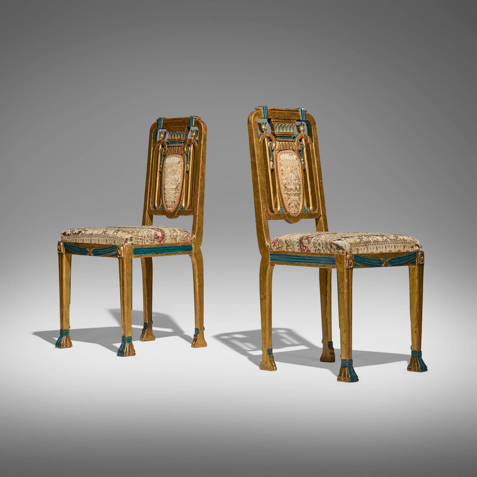 Egyptian Revival, Chairs, pair (1 of 5)