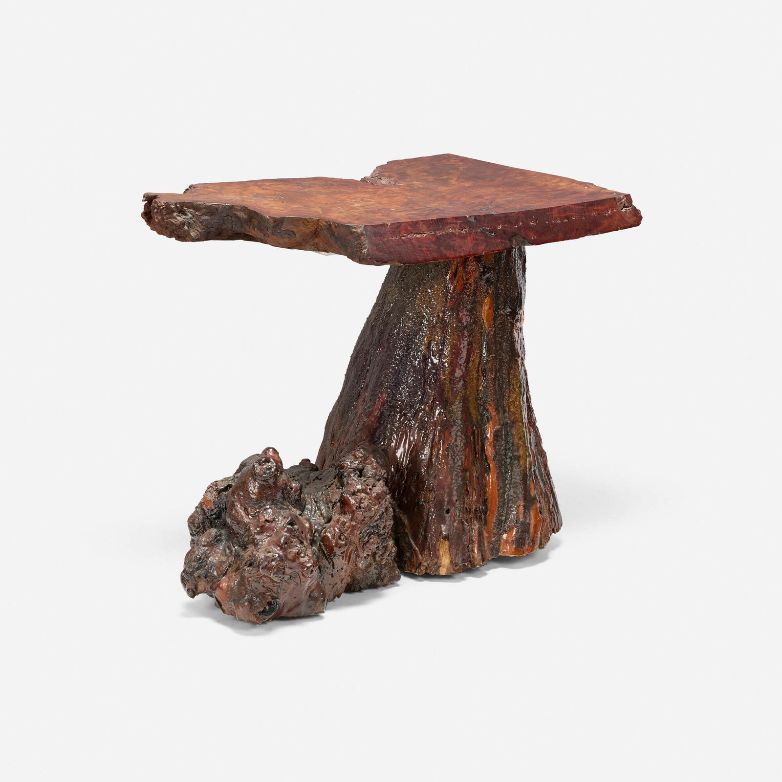 American, Live edge root wood coffee table (1 of 4)