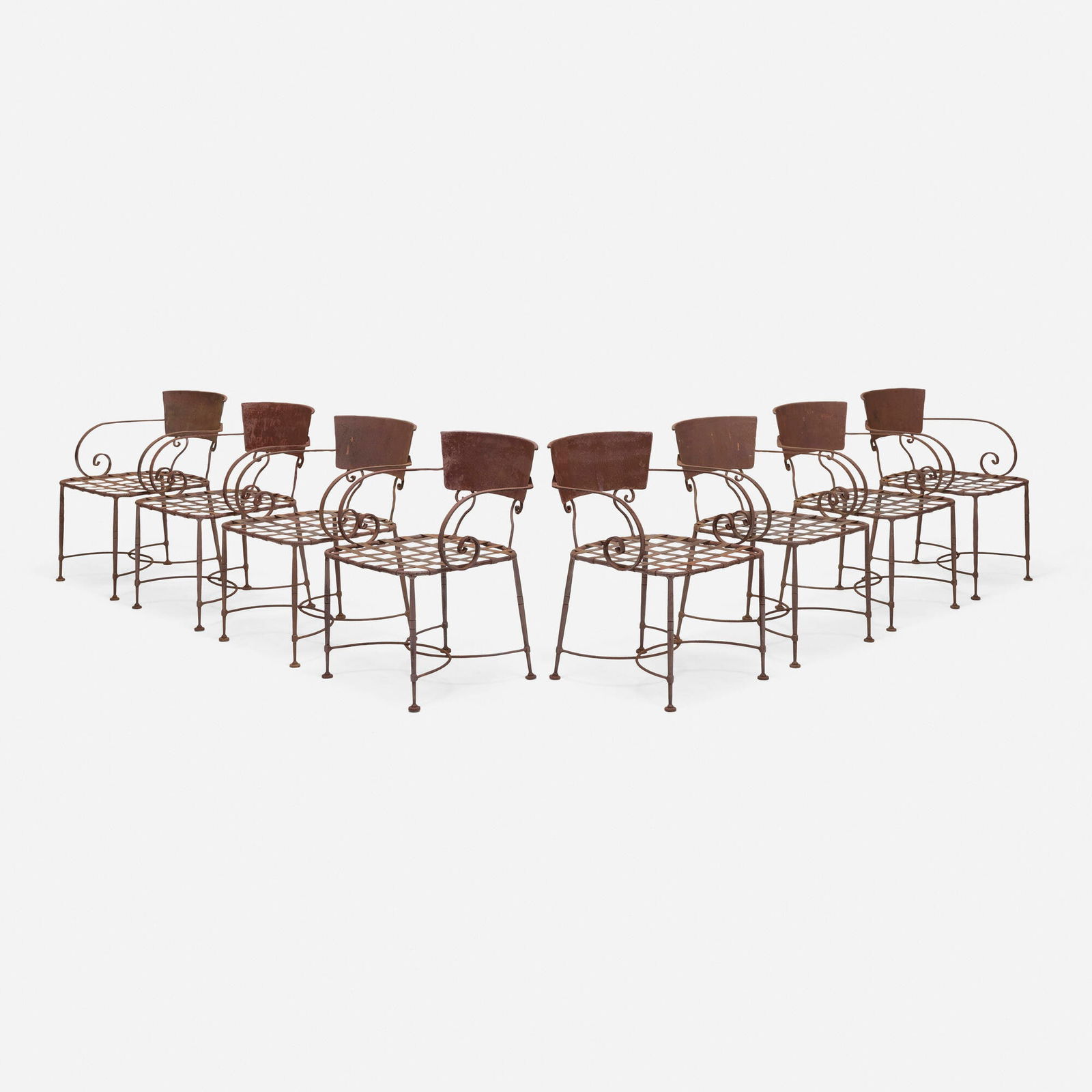 Regency Style, Outdoor chairs, set of eight (1 of 4)