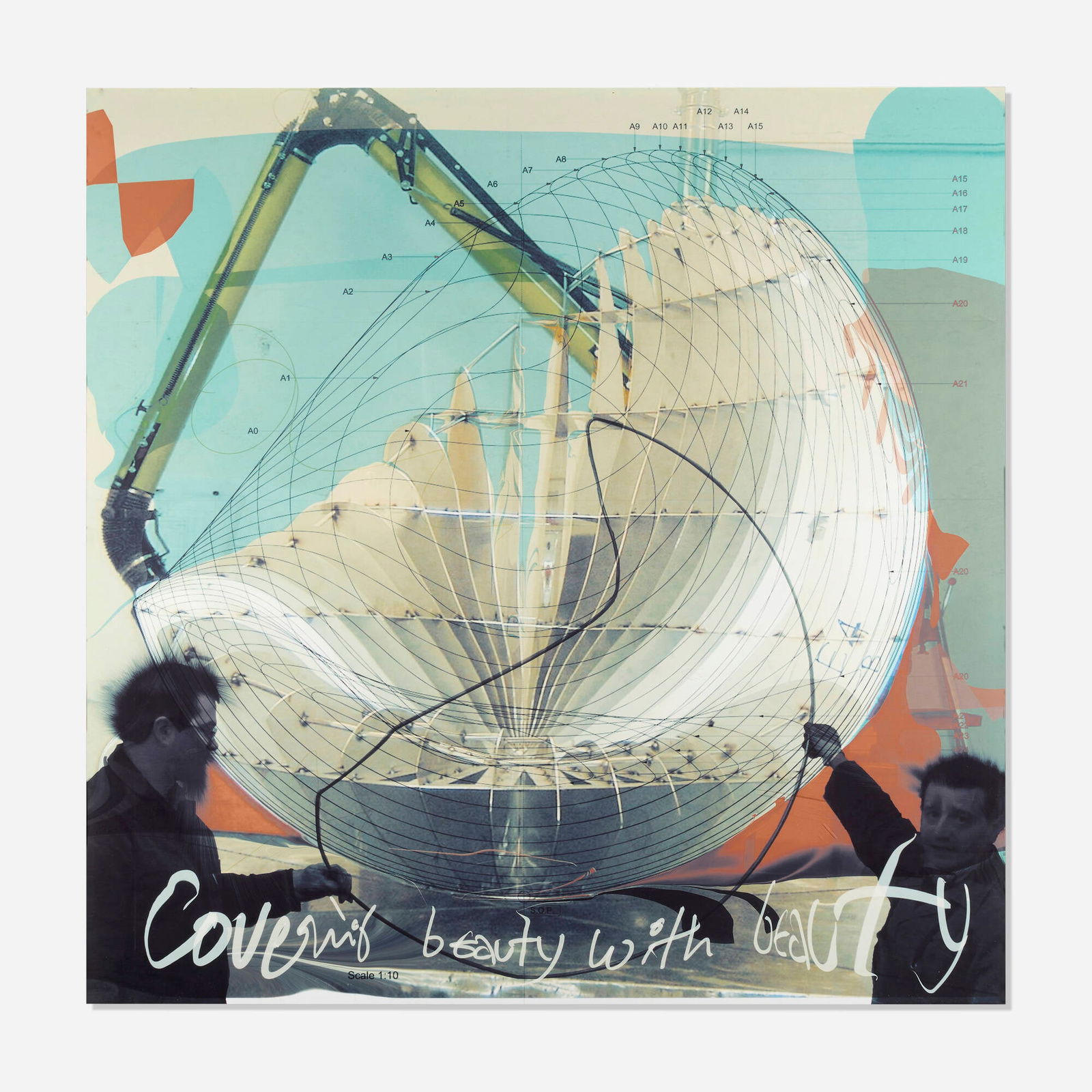 Ron Arad, Covering Beauty with Beauty: Ron Arad Covering Beauty with Beauty 2008 archival pigment print mounted to foamcore 58.5 h x 58.5 w in (149 x 149 cm) Signed, dated and numbered to verso 'R. Arad 2/10 2008'. This work is number