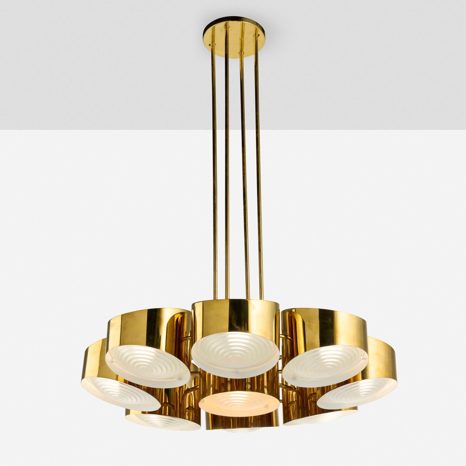 Marcel Asselbur, Chandelier, model 17236 from Le Palais des Consuls, Rouen, France (1 of 3)