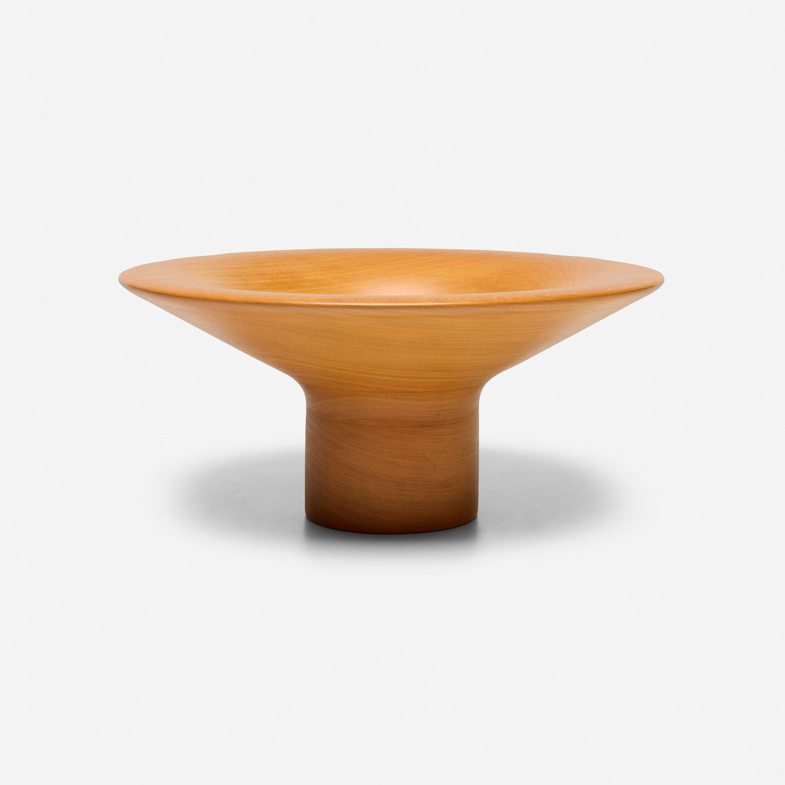 Angelo Mangiarotti, Prototype bowl: Angelo Mangiarotti Prototype bowl Pierluigi Ghianda Italy, 1981 turned and laminated wood 7 h x 15 dia in (18 x 38 cm) This work is unique. Provenance: Collection of the artist | Private