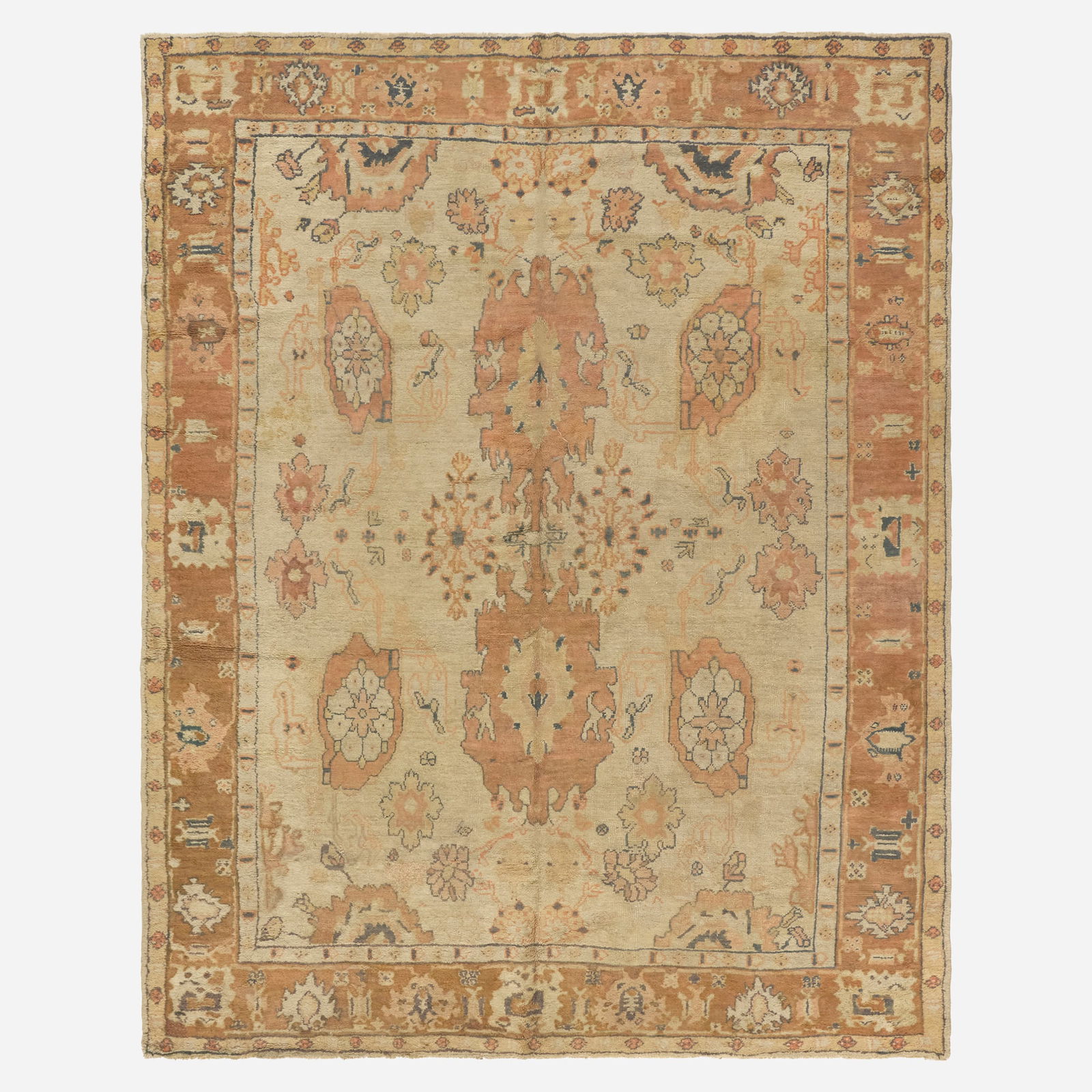 Turkish, Oushak pile carpet (1 of 1)