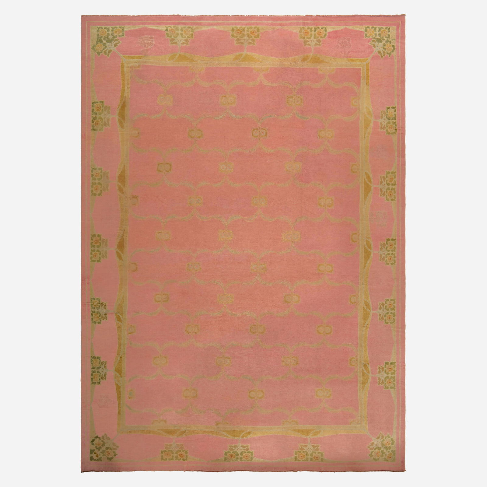 Gavin Morton, Rare Arts & Crafts pile carpet: Gavin Morton Rare Arts & Crafts pile carpet Ireland, c. 1920 hand-knotted wool 15'1" x 20'10" in (460 x 635 cm) This work will ship from Lambertville, New Jersey.