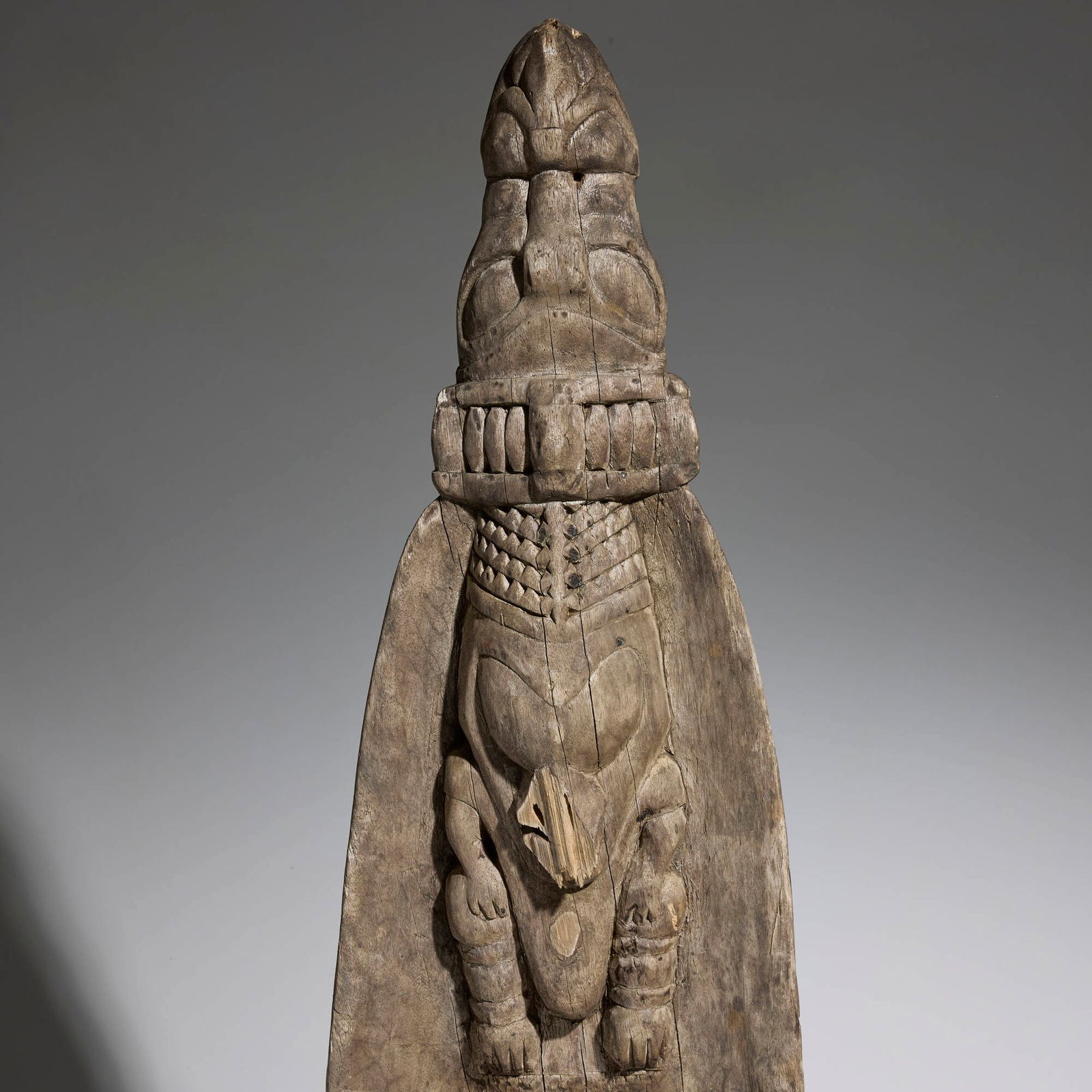 Ramu River, Canoe prows, pair - 4