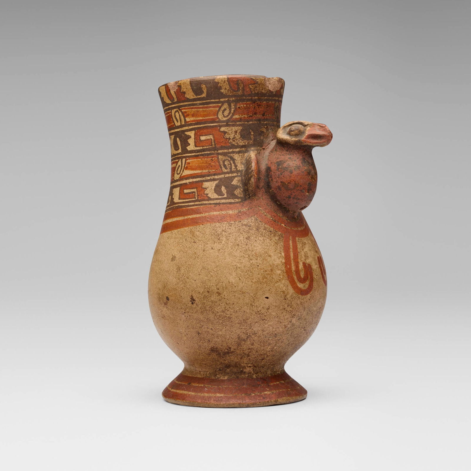 Guanacaste, Polychrome urn with parrot (1 of 4)