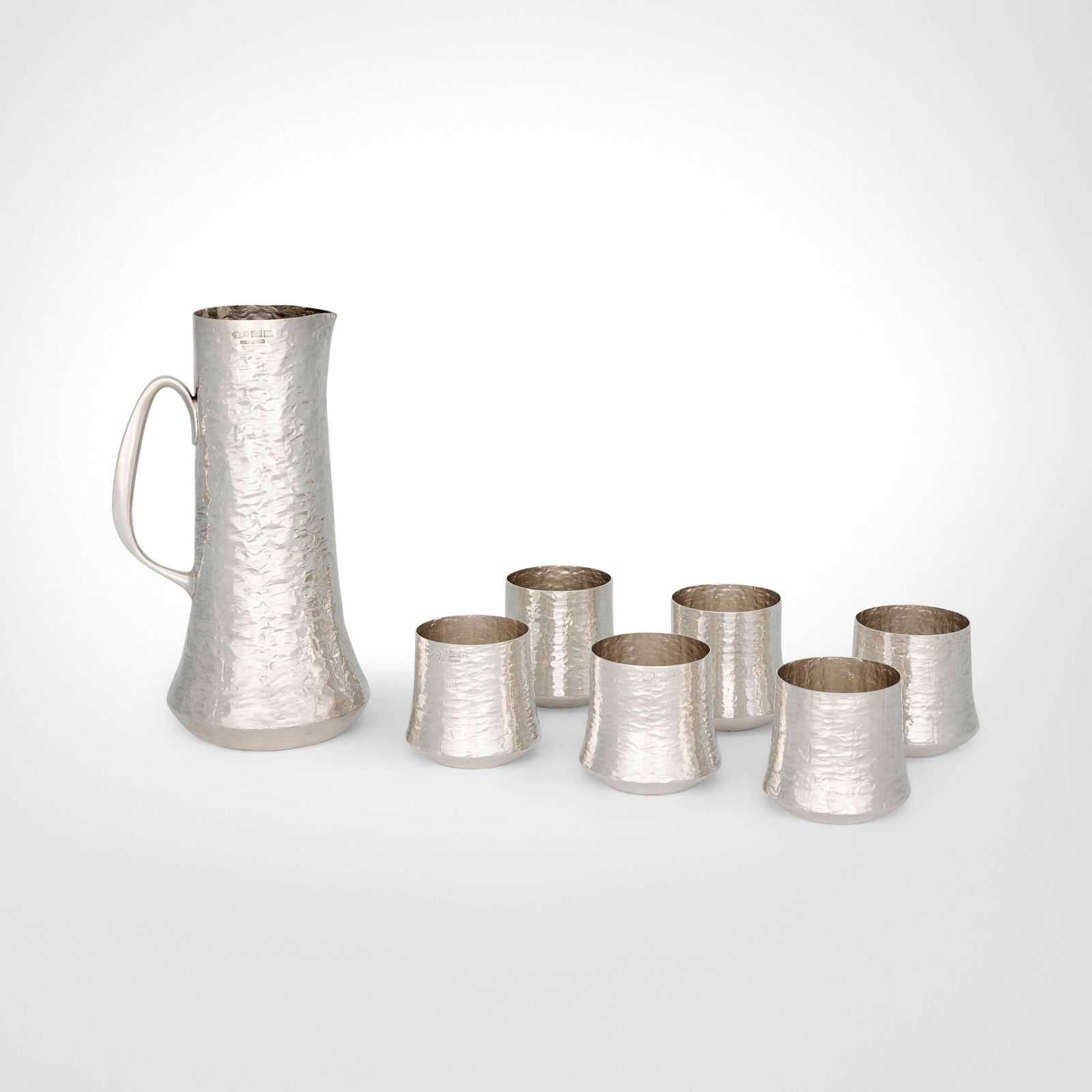 Tapio Wirkkala, Pitcher and cups, set of six (1 of 3)