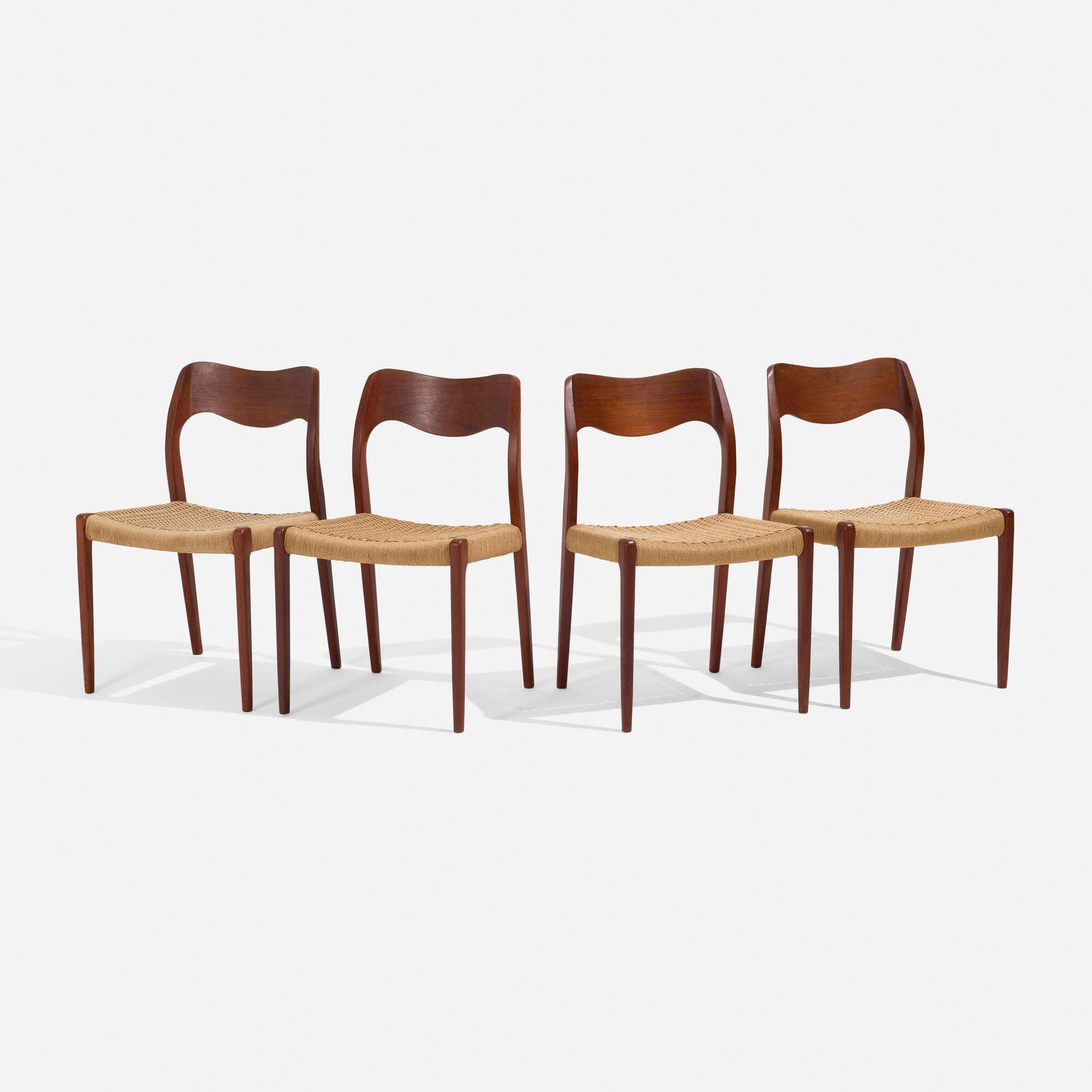 Niels O. Moller, Dining chairs model 71, set of four (1 of 5)
