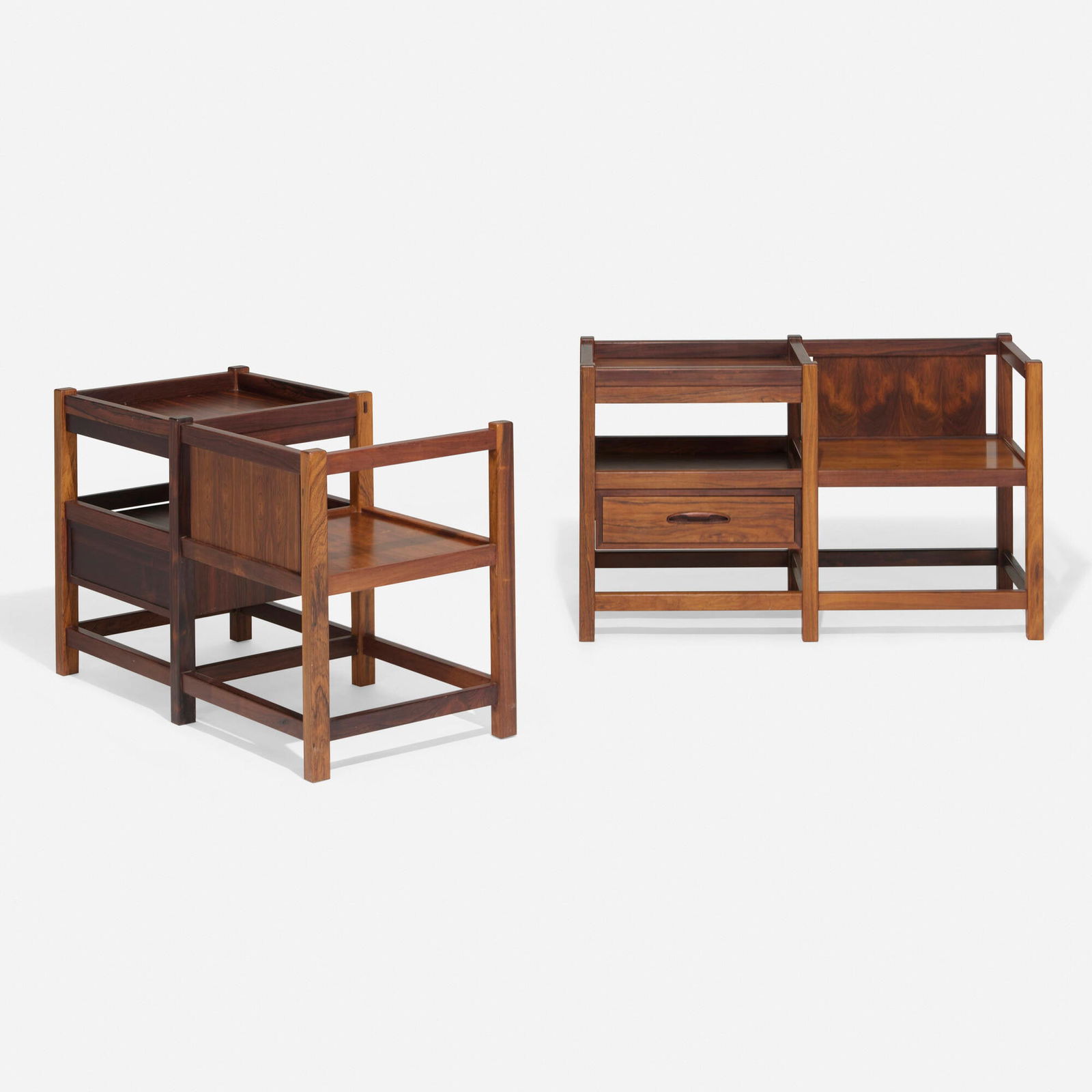 Scandinavian, Telephone tables, pair - 3