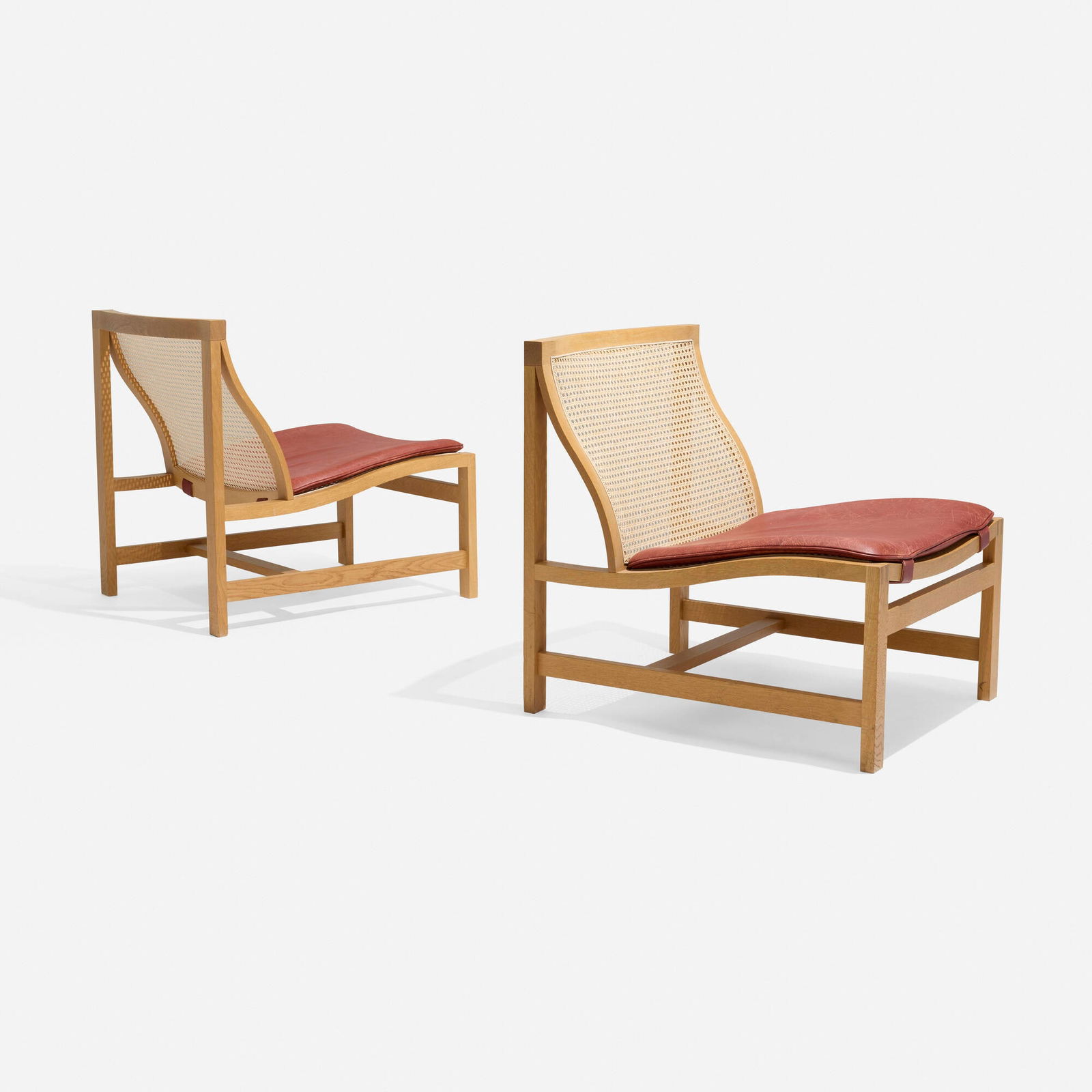 Rud Thygesen and Johnny Sorensen, Kongeserien lounge chairs, pair (1 of 6)