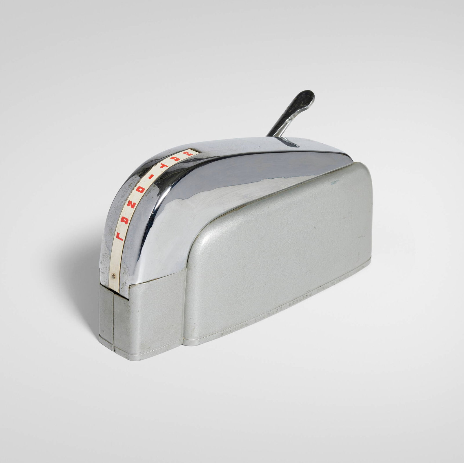 Egmont Arens, National package sealer, model 208: Egmont Arens National package sealer, model 208 Nashua Package Sealing Company USA, 1941 enameled and chrome-plated steel, lacquered metal, rubber 6.5 h x 12.5 w x 5 d in (17 x 32 x 13 cm) 