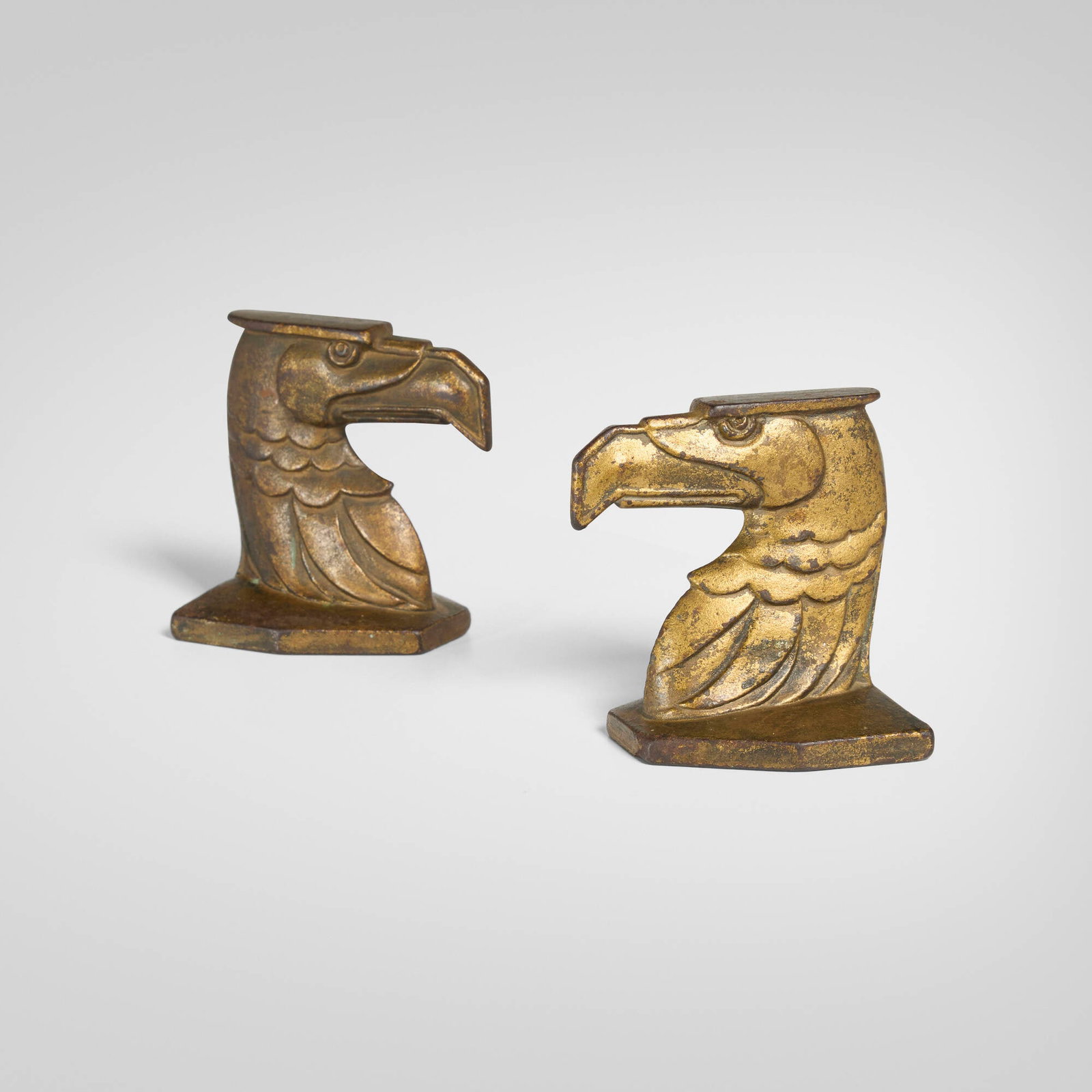 American bald eagle head bookends, pair - 3