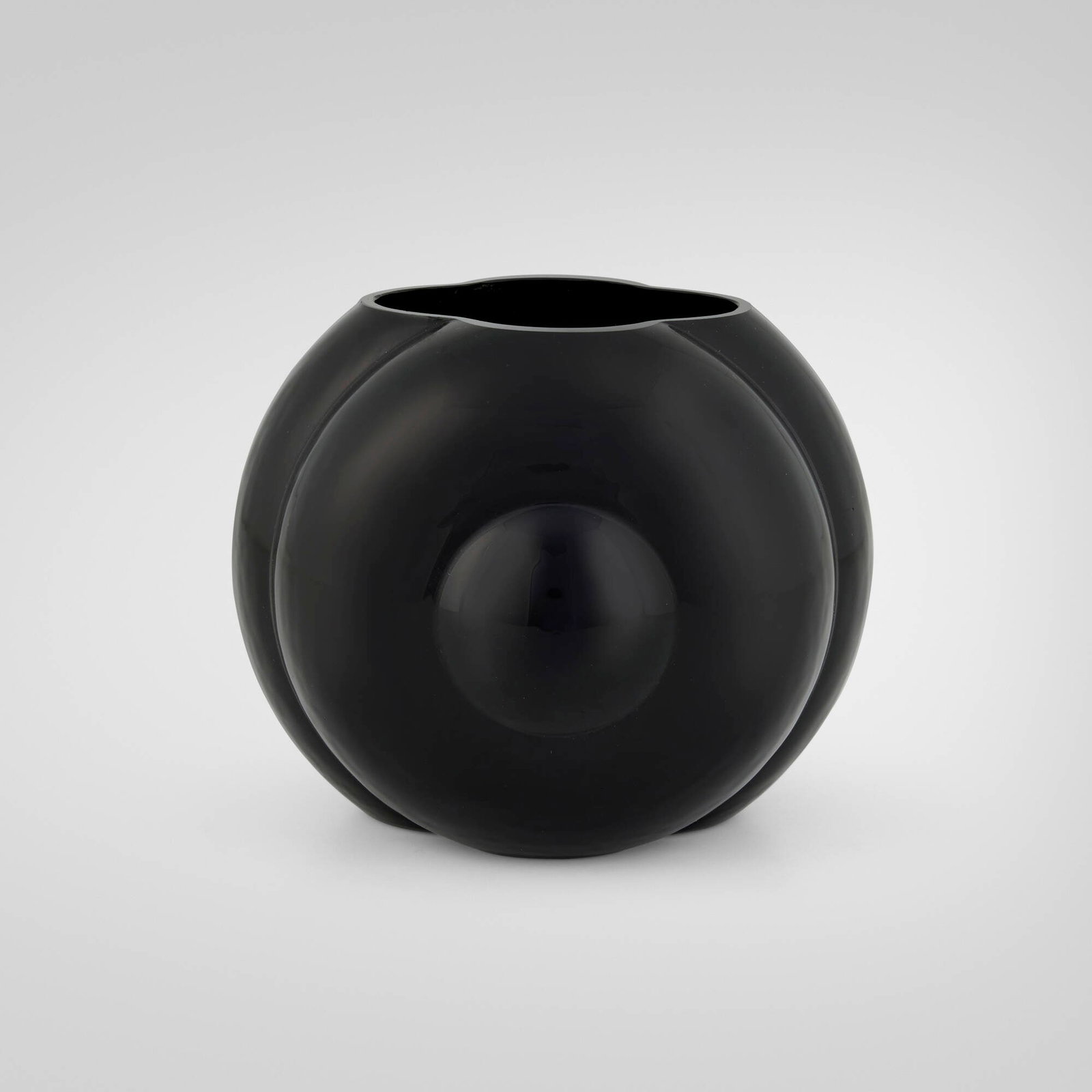 George Sakier, Vase: George Sakier Vase Fostoria Glass Company USA, c. 1939 glass 5.5 h x 6.5 dia in (14 x 17 cm) Provenance: Private Collection This work will ship from Chicago, Illinois.