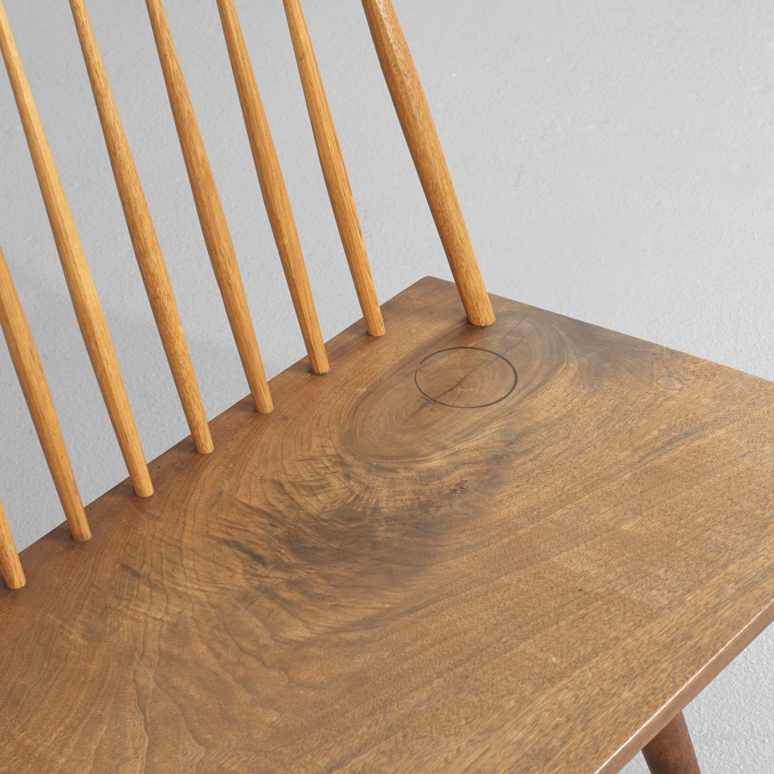 George Nakashima bench with back - 3