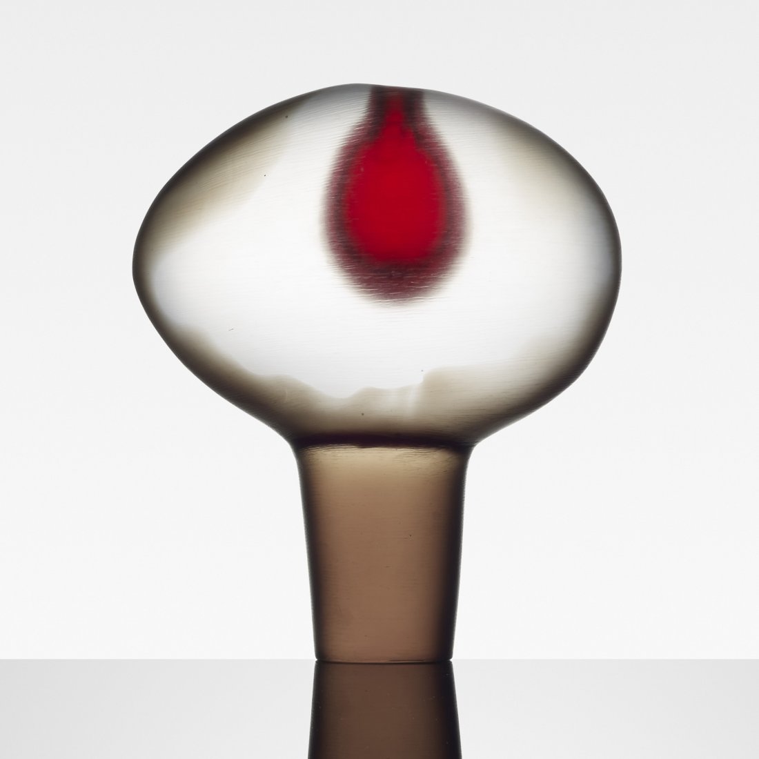 Alfredo Barbini Vetro Pesante Sasso vase: Alfredo Barbini Vetro Pesante Sasso vase Vetraria Alfredo Barbini Italy, 1962 inciso glass 8.25 w x 3.25 d x 10 h inches Incised signature to underside: [A. Barbini]. Literature: Il Vetro di Murano Al