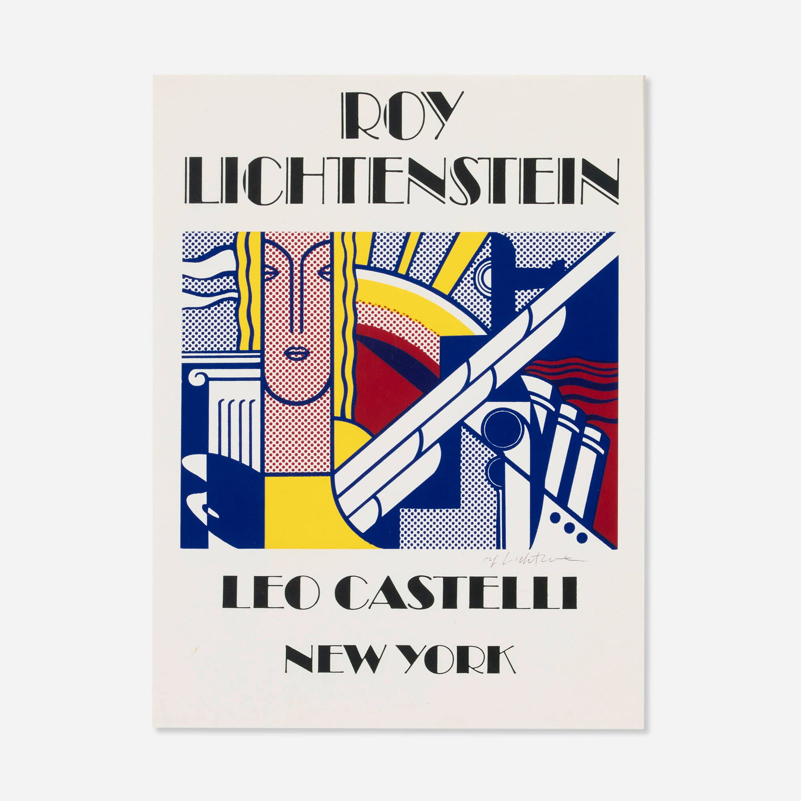 After Roy Lichtenstein, Painting and Sculpture exhibition poster (1 of 4)