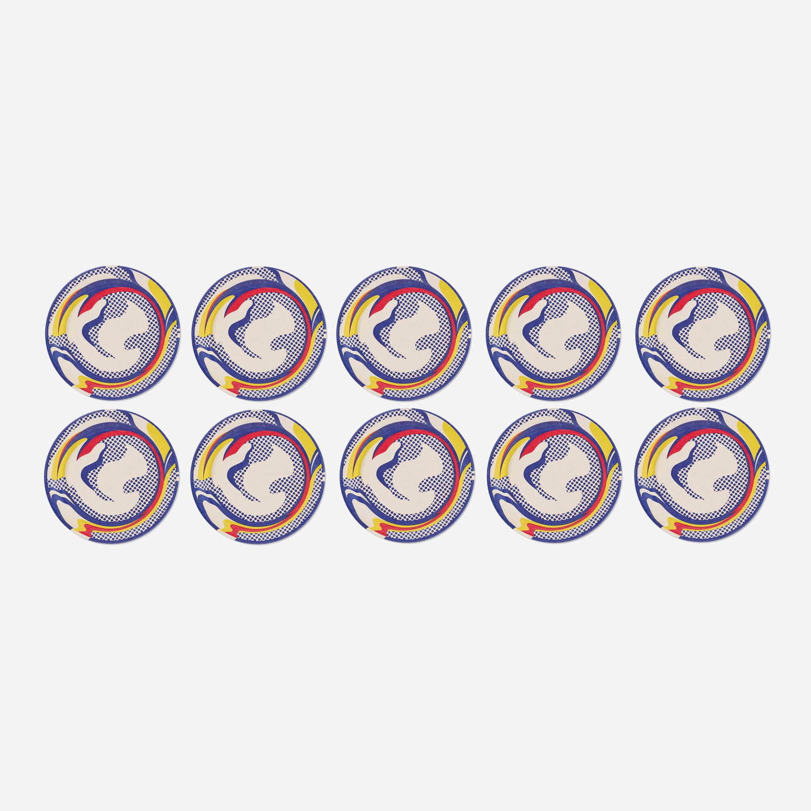 Roy Lichtenstein, Paper plates (ten works) (1 of 4)