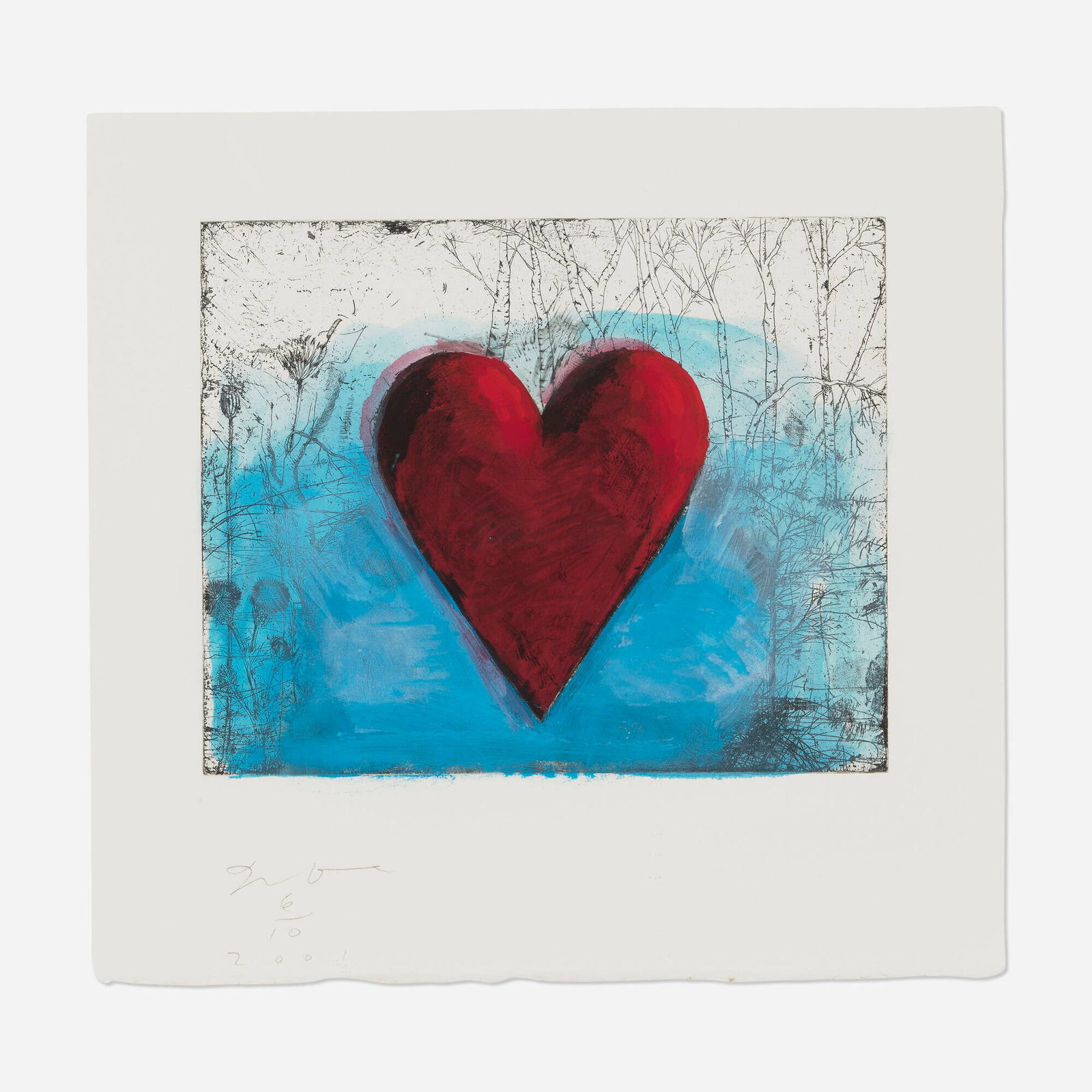 Jim Dine, The Little Heart in a Landscape (1 of 4)