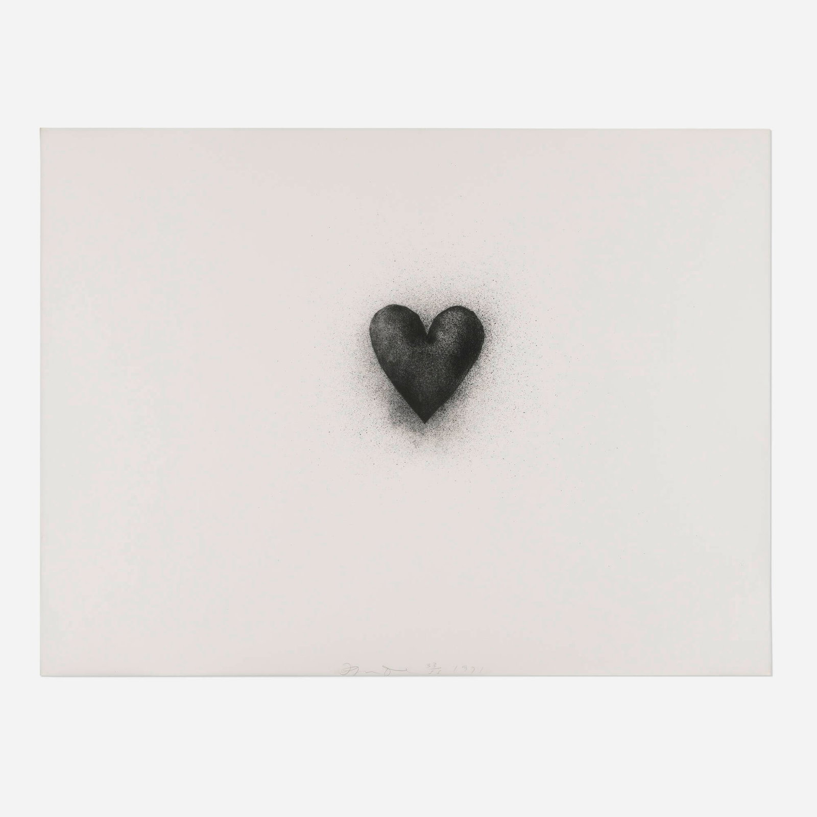 Jim Dine, Black Heart (1 of 4)