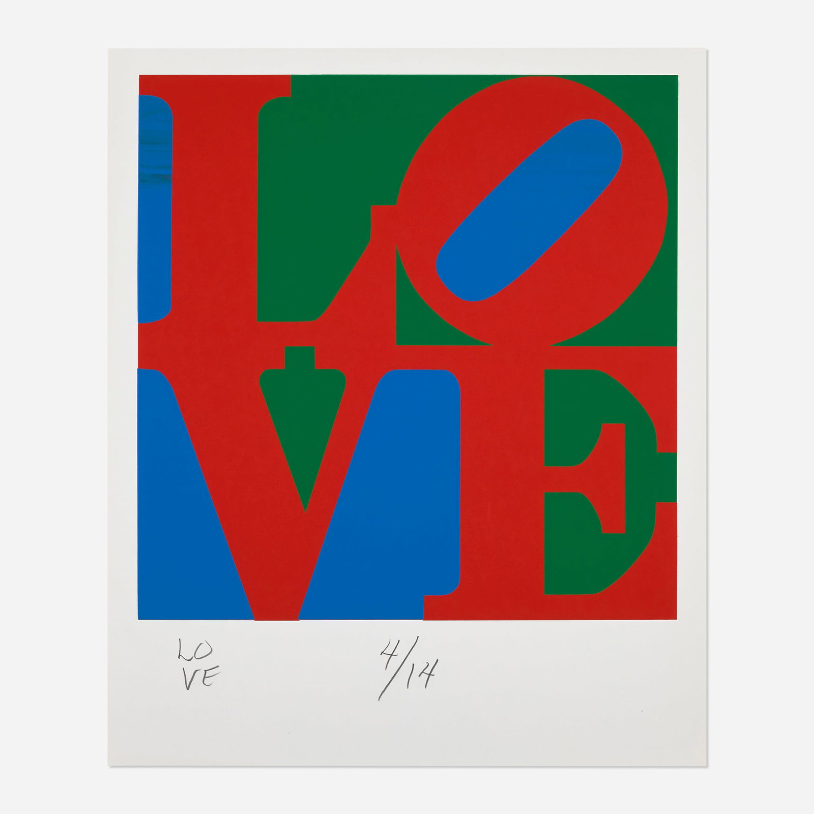 Robert Indiana, Love (from The Book of Love: Art & Poetry booklet) (1 of 3)