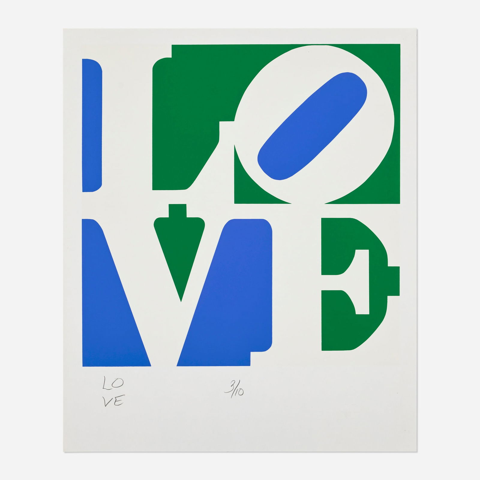 Robert Indiana, Love (from The Book of Love: Art & Poetry booklet) (1 of 3)
